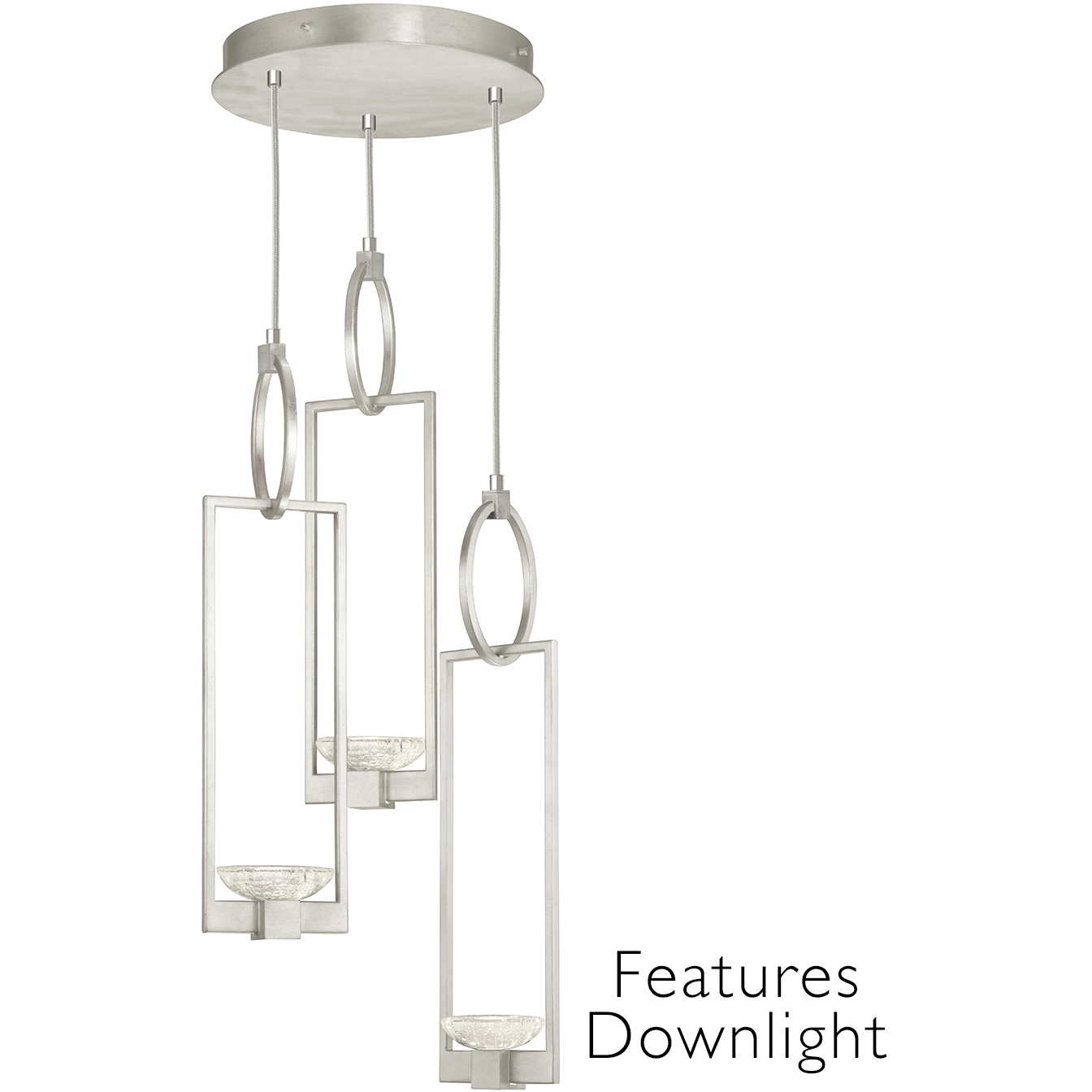 Delphi LED 18.75 inch Silver Pendant Ceiling Light