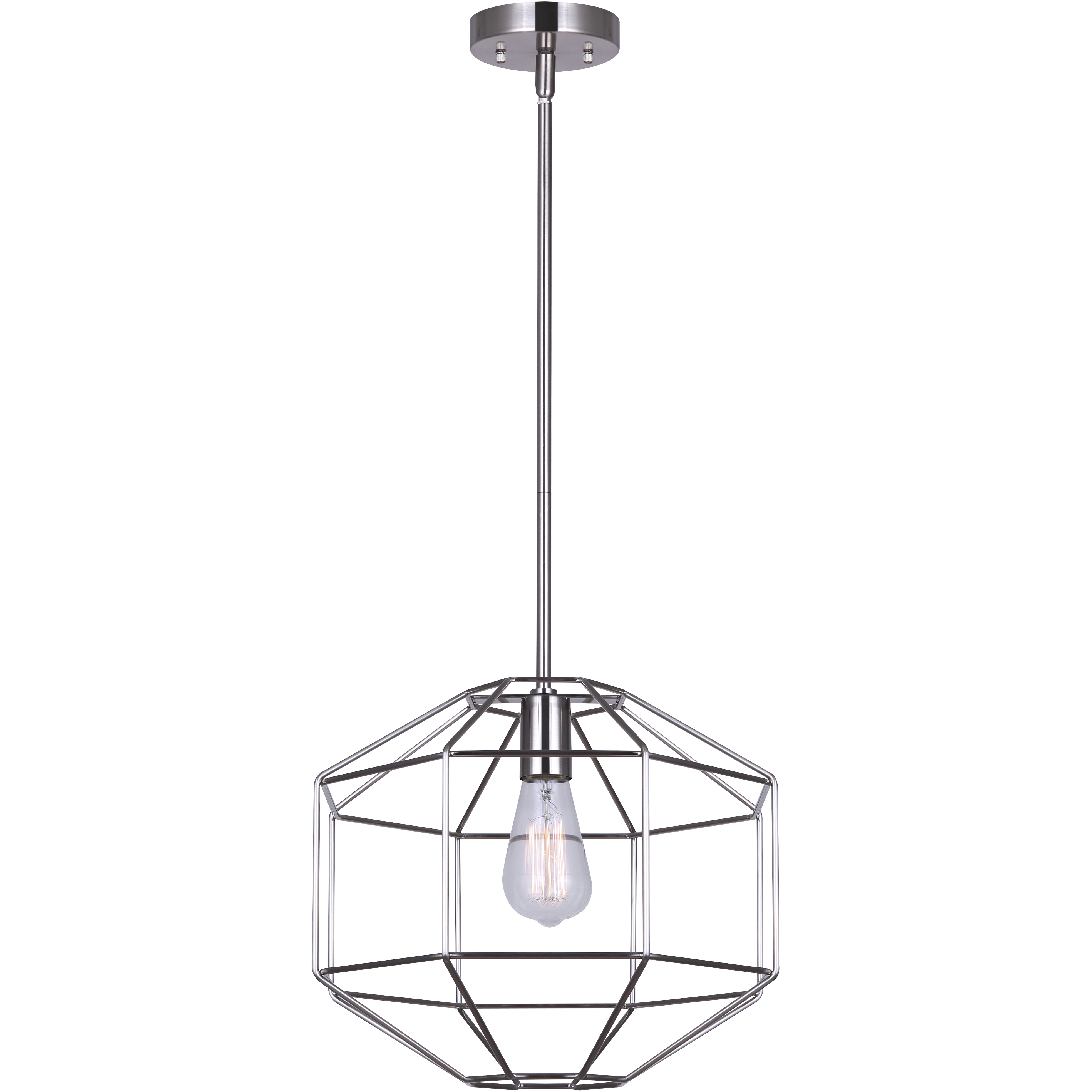 Alix 1 Light 14 inch Brushed Nickel Pendant Lighting Ceiling Light