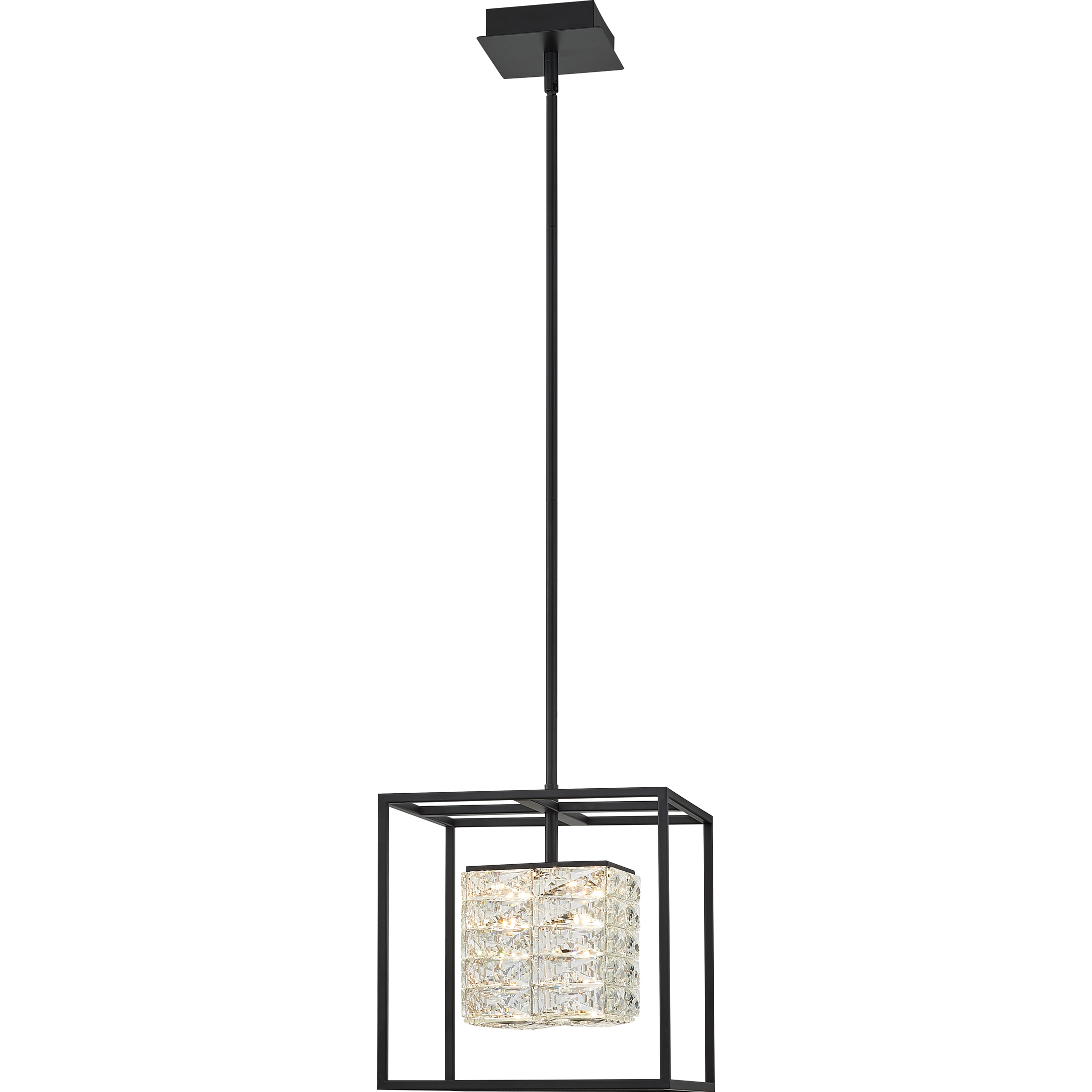 Dazzle LED 11.75 inch Matte Black Pendant Ceiling Light