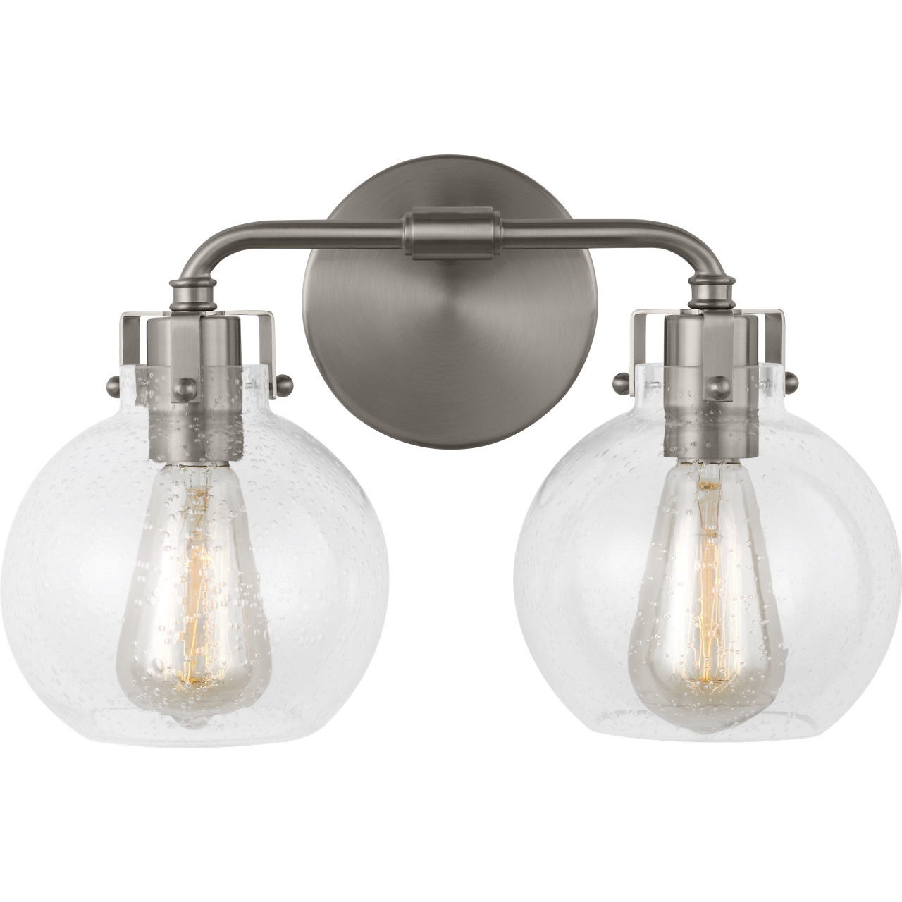 Sean Lavin Clara 2 Light 14.75 inch Satin Nickel Vanity Light Wall Light