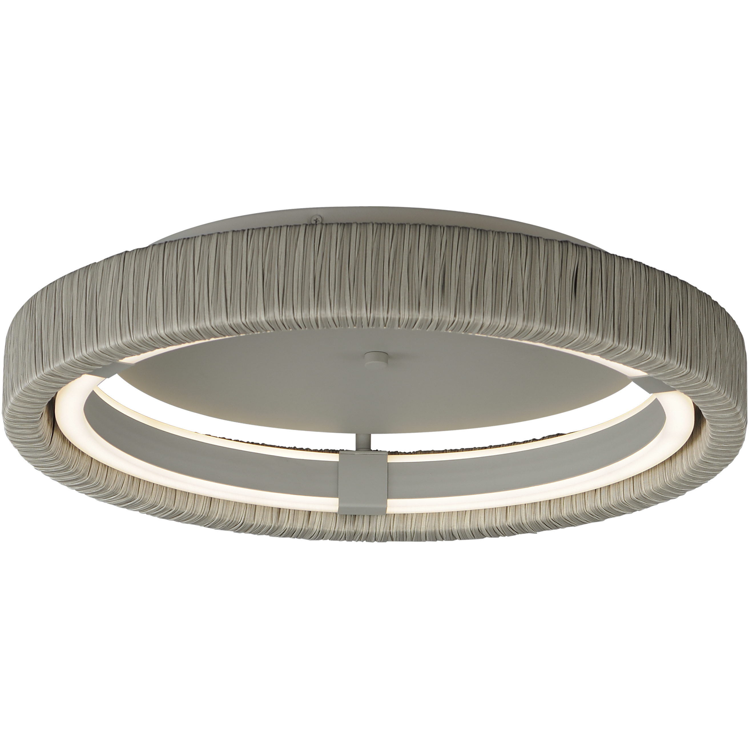 Kaia LED 20 inch Gray Flush Mount Chandelier Ceiling Light