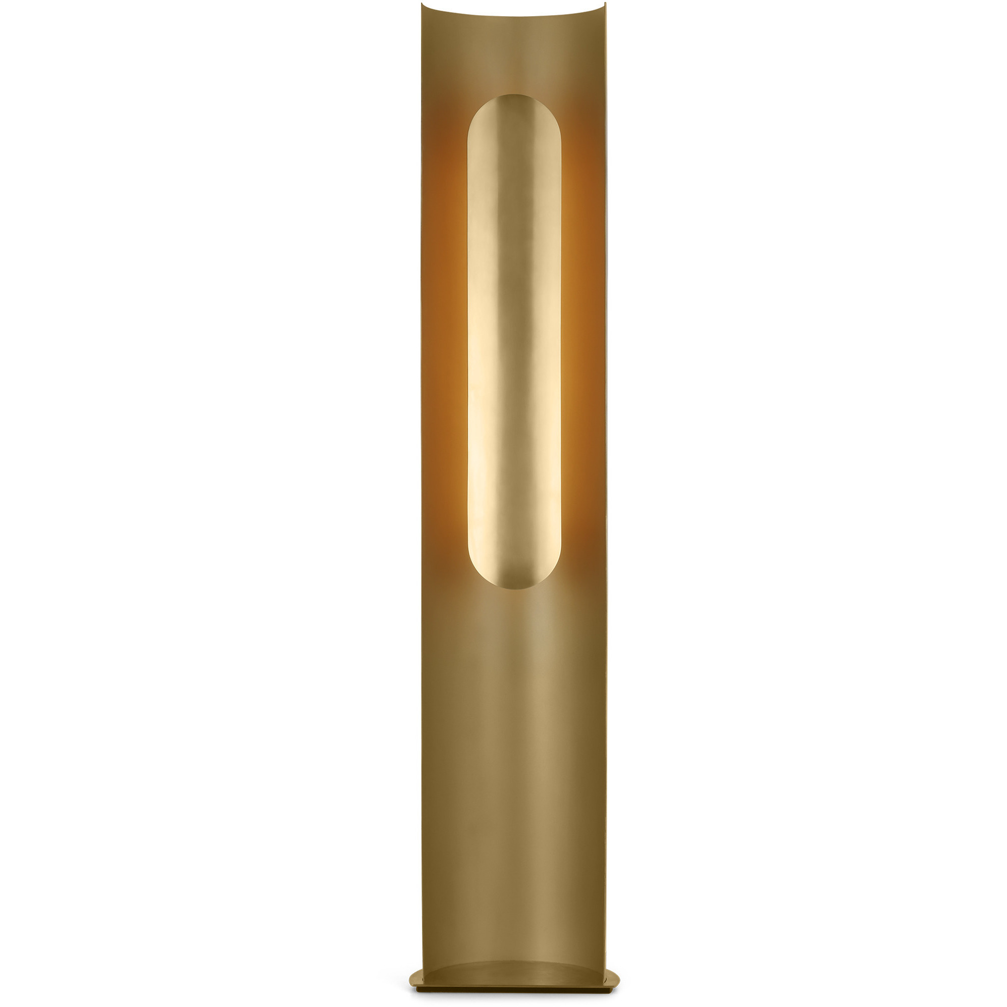 Peter Bristol Shielded 54 inch 21 watt Hand Rubbed Antique Brass Floor Lamp Portable Light