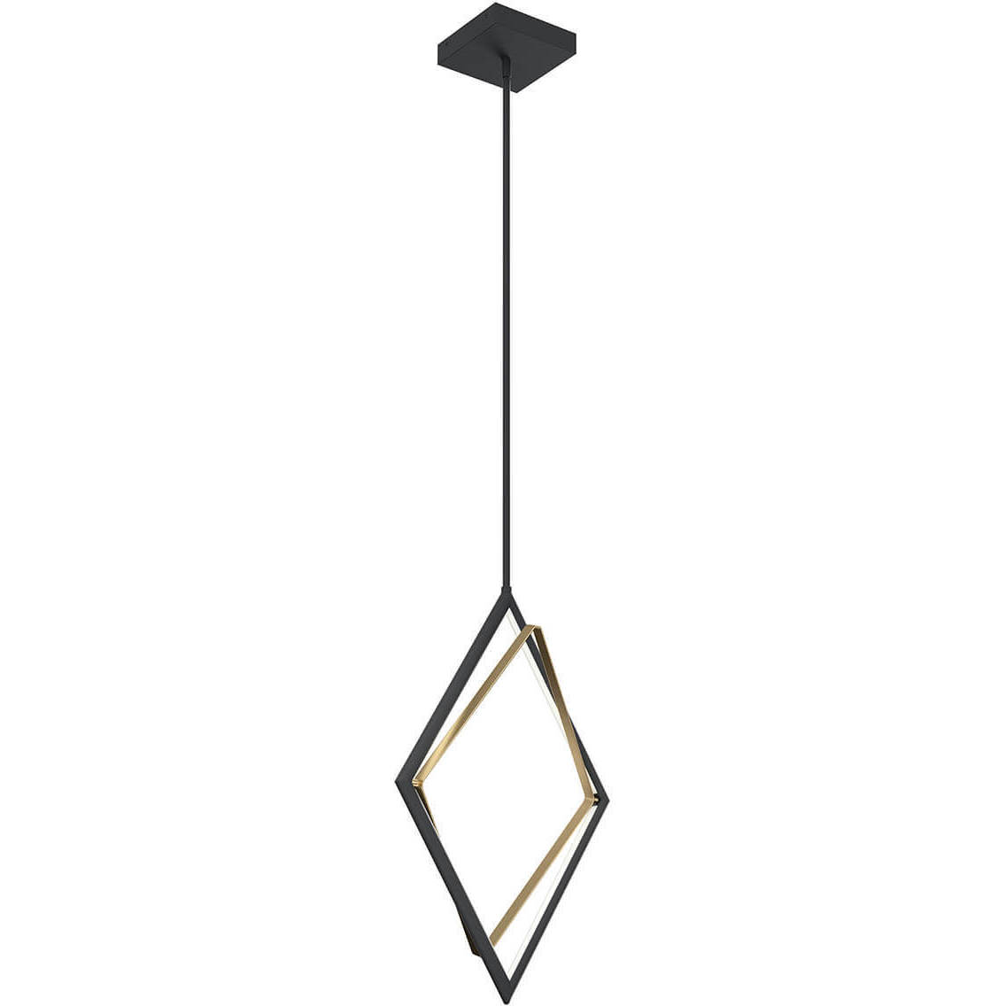 Darski LED 22 inch Matte Black Pendant Ceiling Light