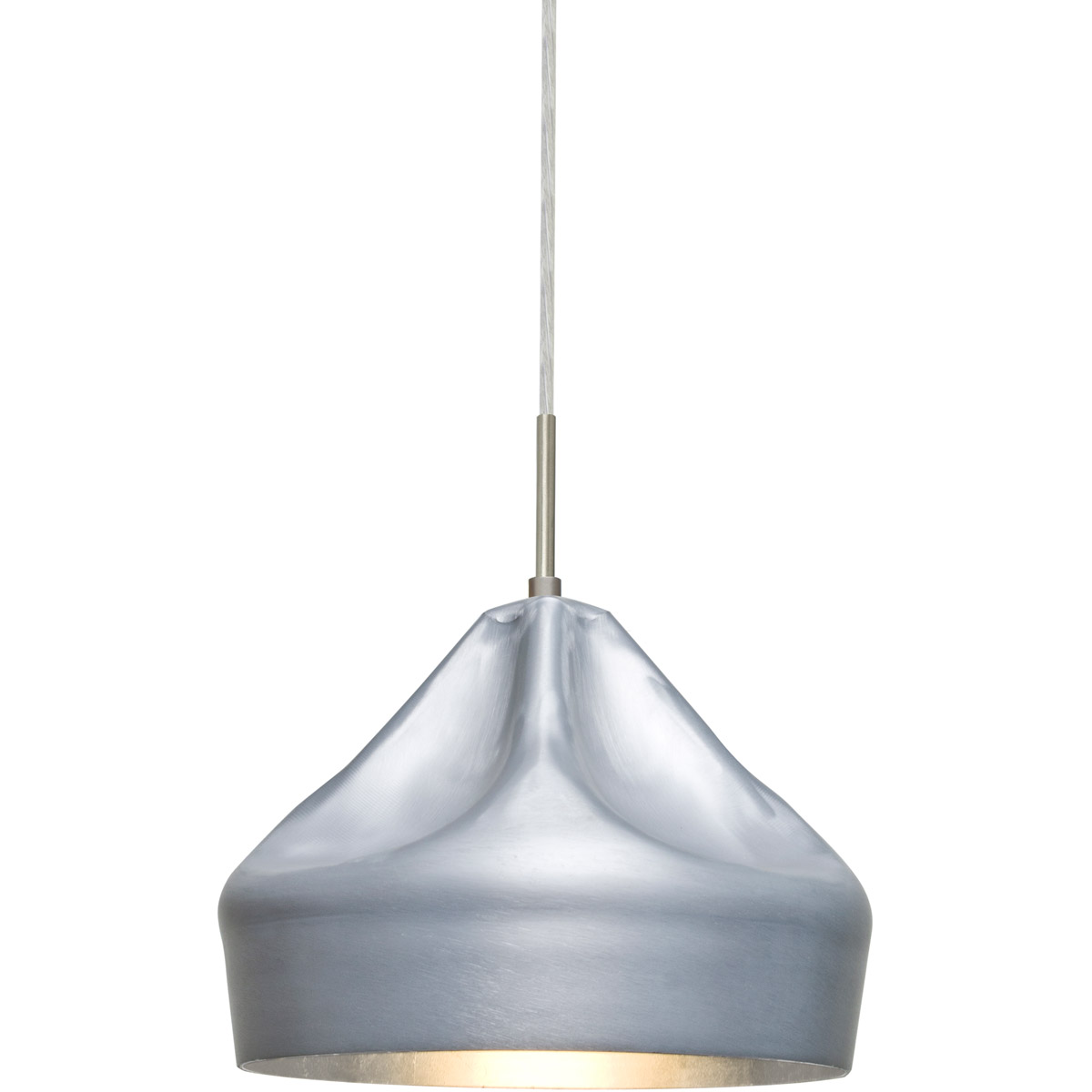Lotus LED Satin Nickel Cord Pendant Ceiling Light