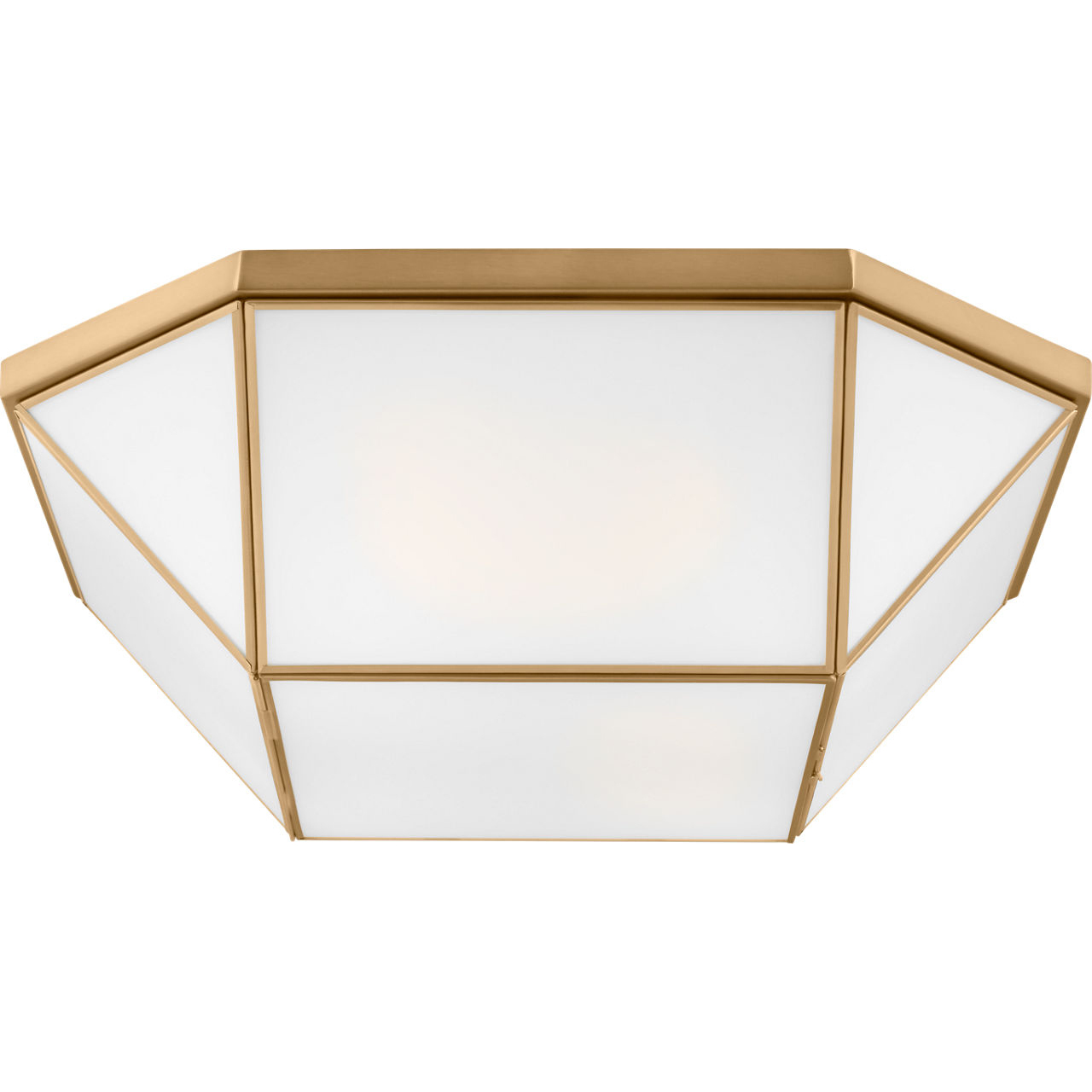 Suzanne Kasler Morrison 4 Light 20 inch Satin Brass Flush Mount Ceiling Light