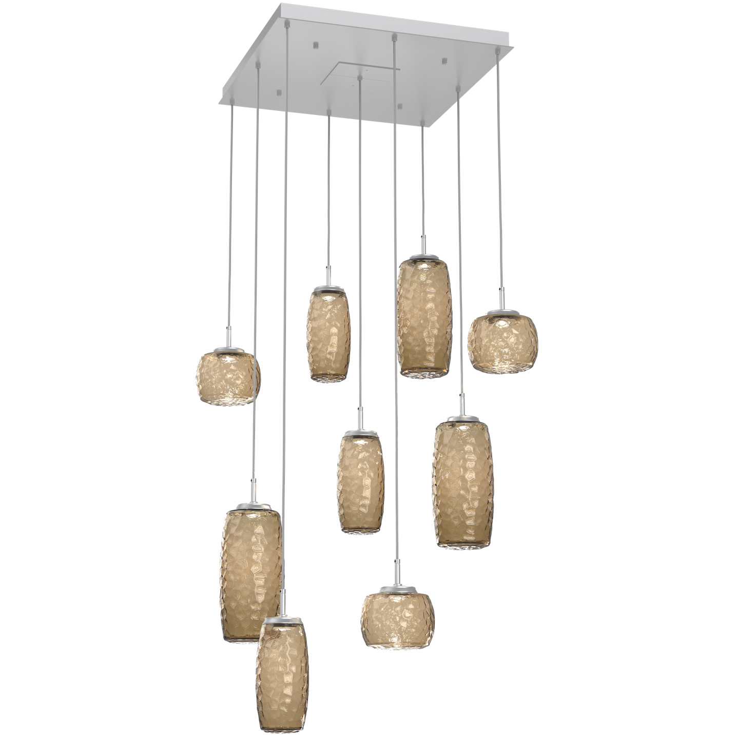 Vessel LED Classic Silver Multi-Pendant Ceiling Light in 3000K LED, Bronze