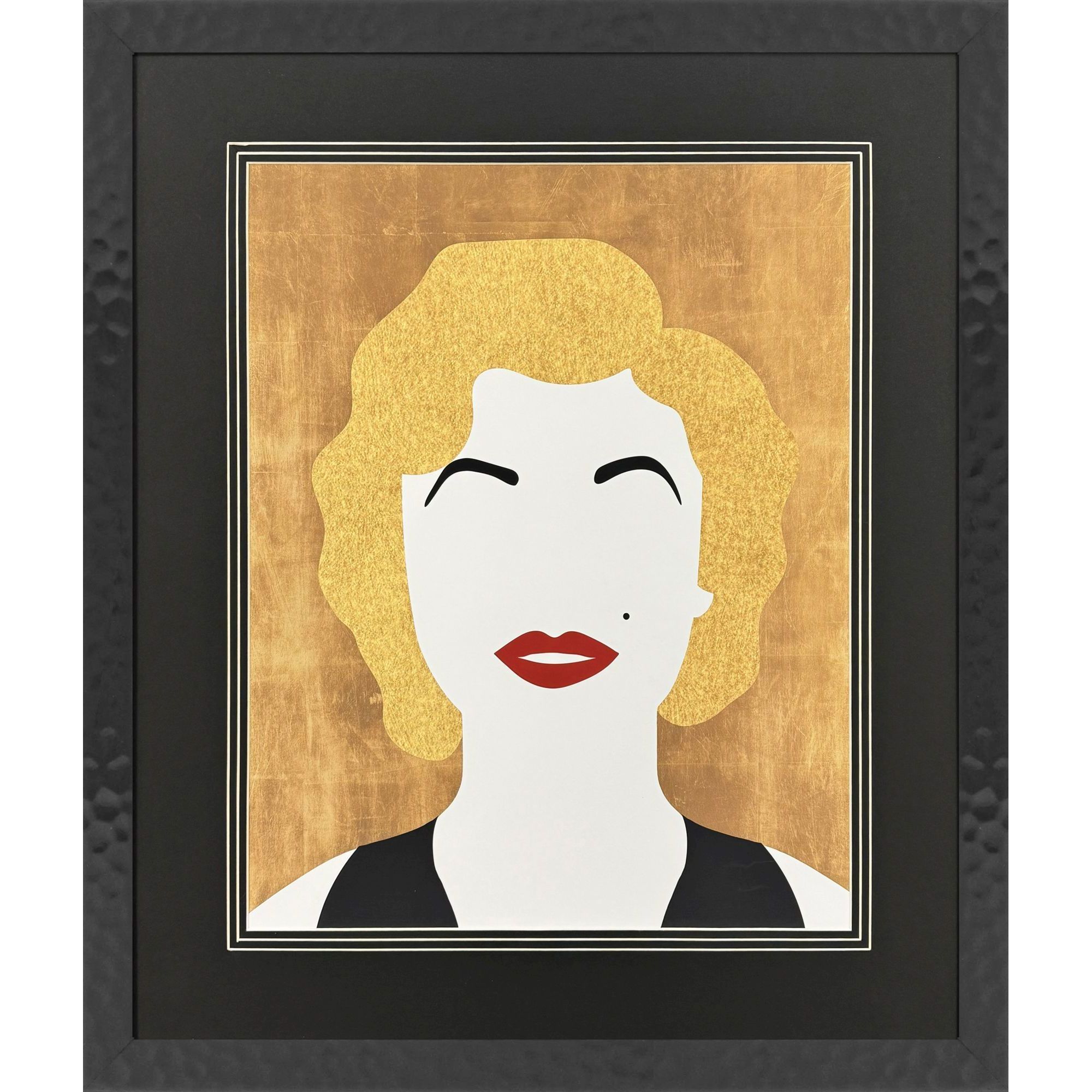 Icon Blonde Bombshell / Icon Fashion Favourite / Icon Silent Star / Icon The King Black and White Framed Art, Propac