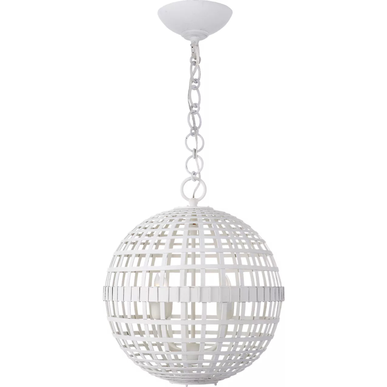 AERIN Mill 4 Light 16 inch Plaster White Globe Lantern Pendant Ceiling Light, Small