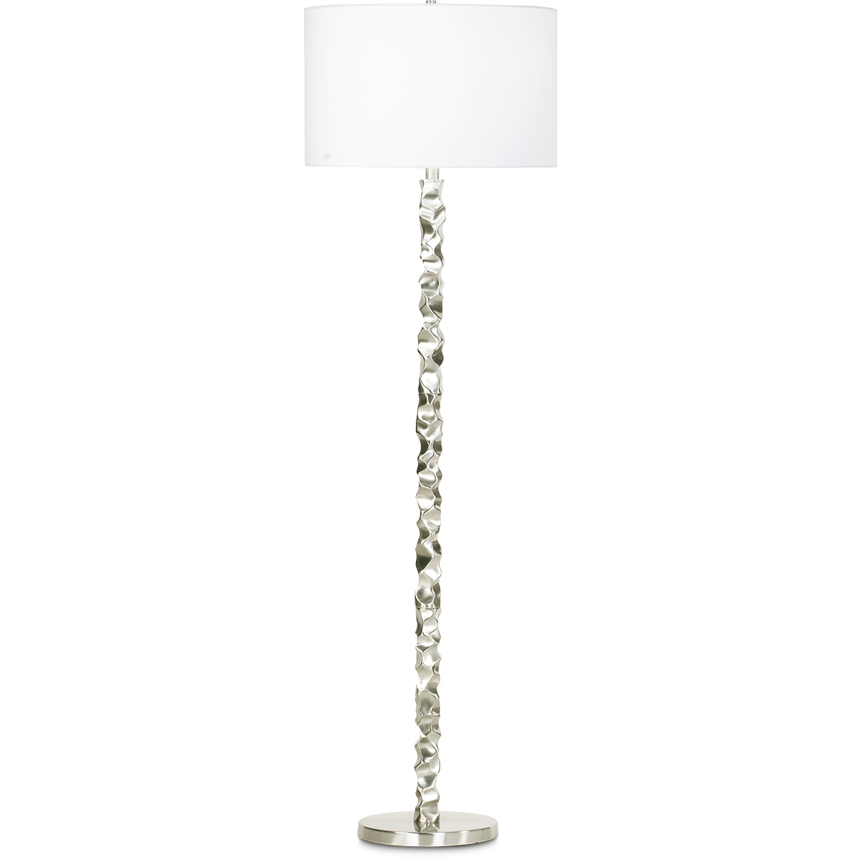 Heather 58 inch 150.00 watt Brushed Nickel Floor Lamp Portable Light