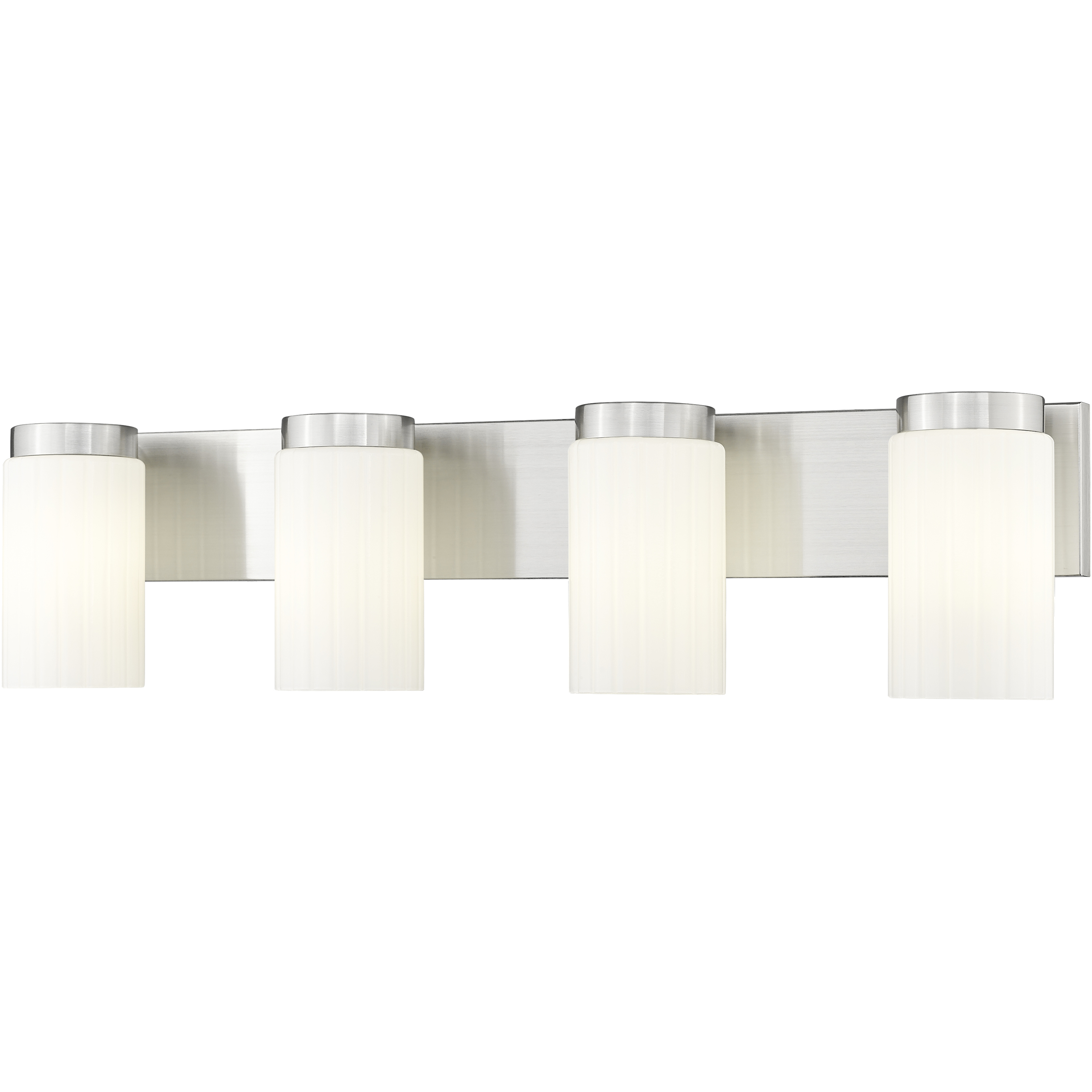 Burk 4 Light 30 inch Brushed Nickel Bath Vanity Light Wall Light