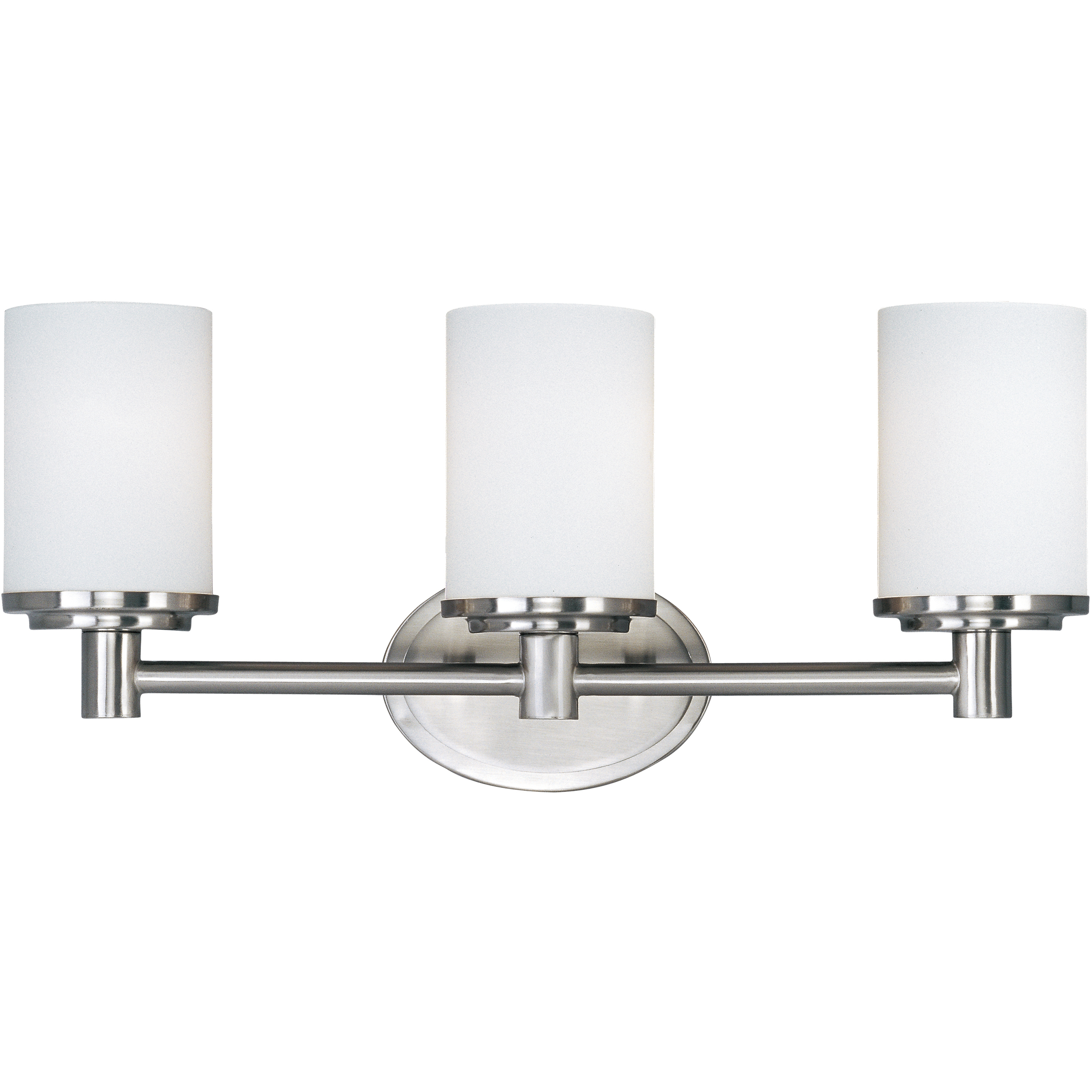Cylinder 3 Light 20.5 inch Satin Nickel Bath Vanity Wall Light