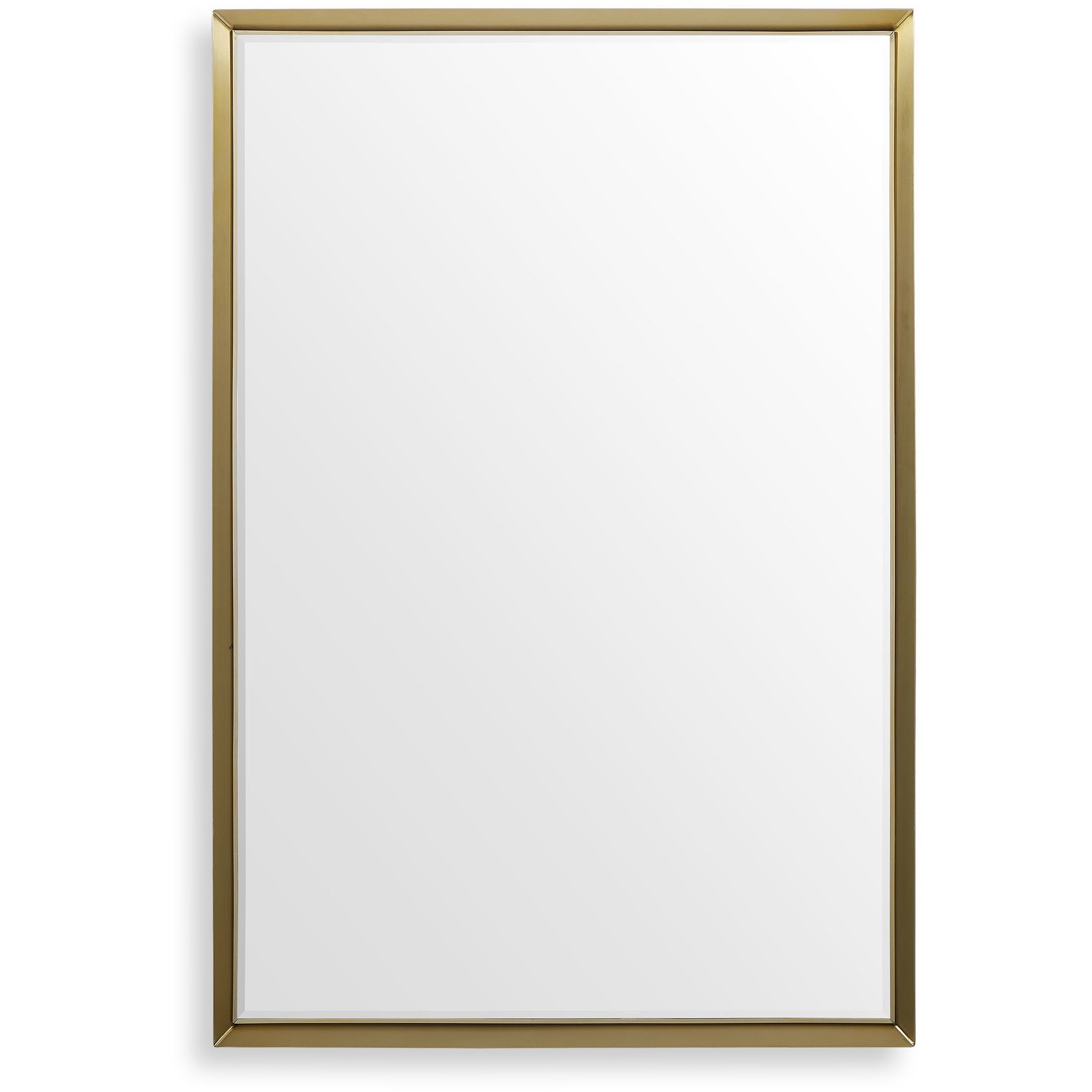 Heisler 37.5 X 25.5 inch Brushed Brass Mirror