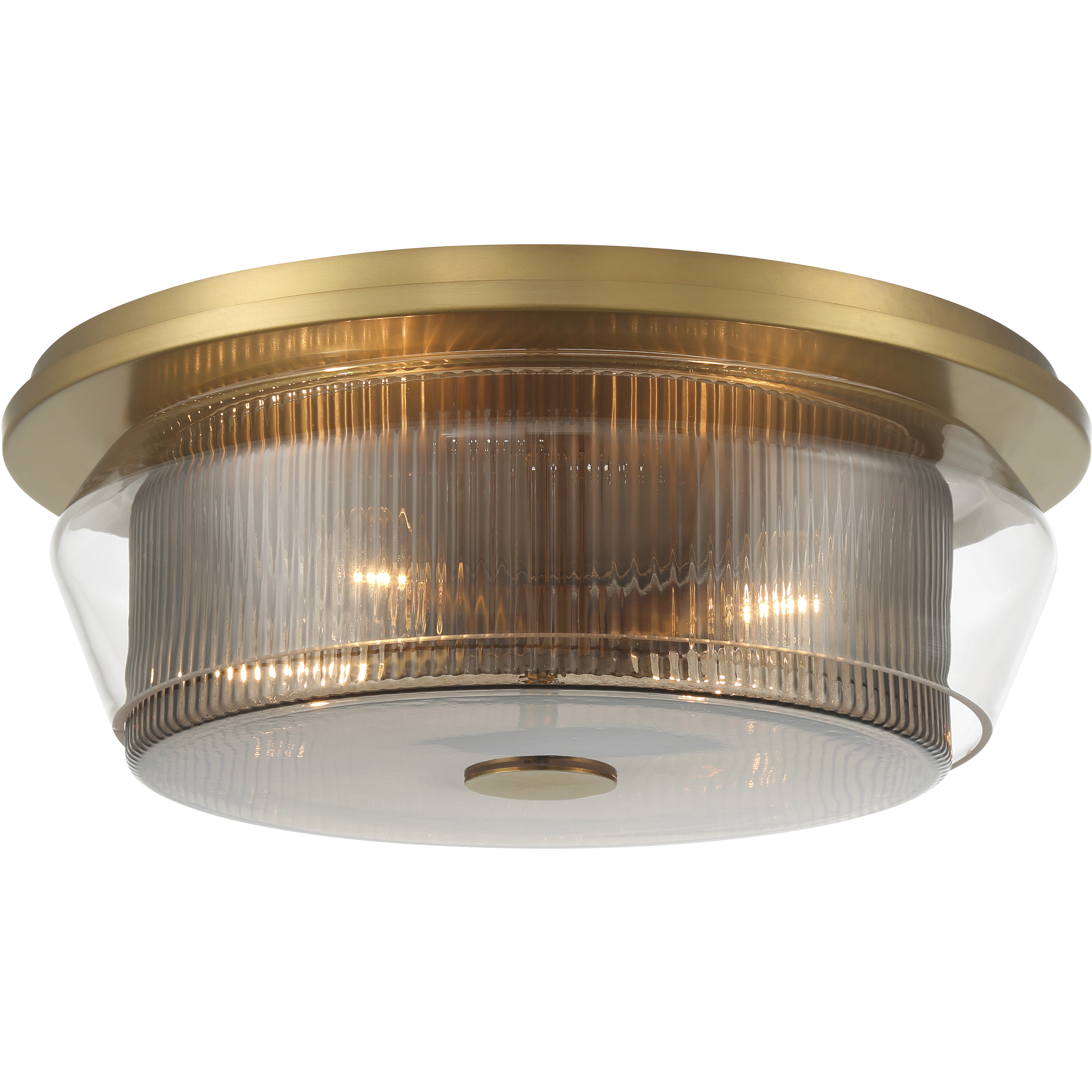 Kiruna 4 Light 17 inch Legacy Brass Flush Mount Ceiling Light
