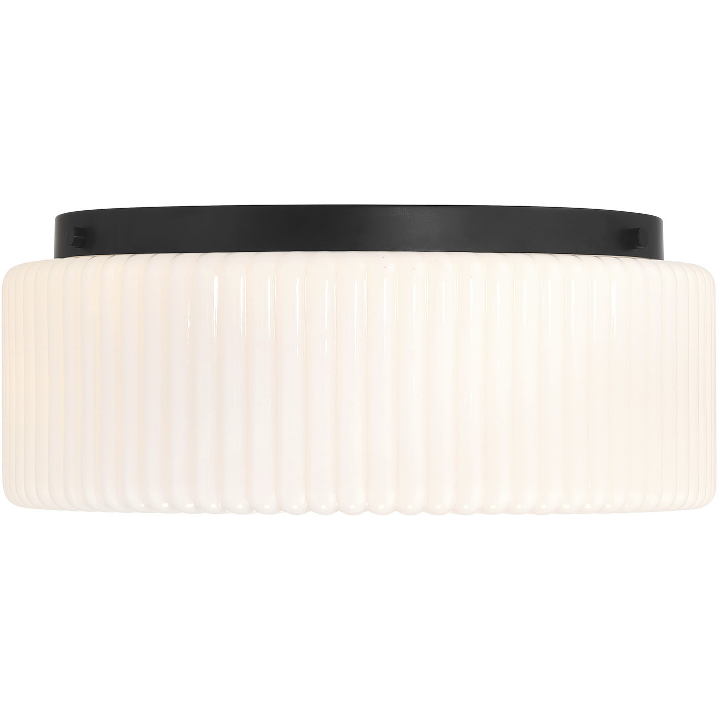 Edgemont 4 Light 20 inch Matte Black Flush Mount Ceiling Light