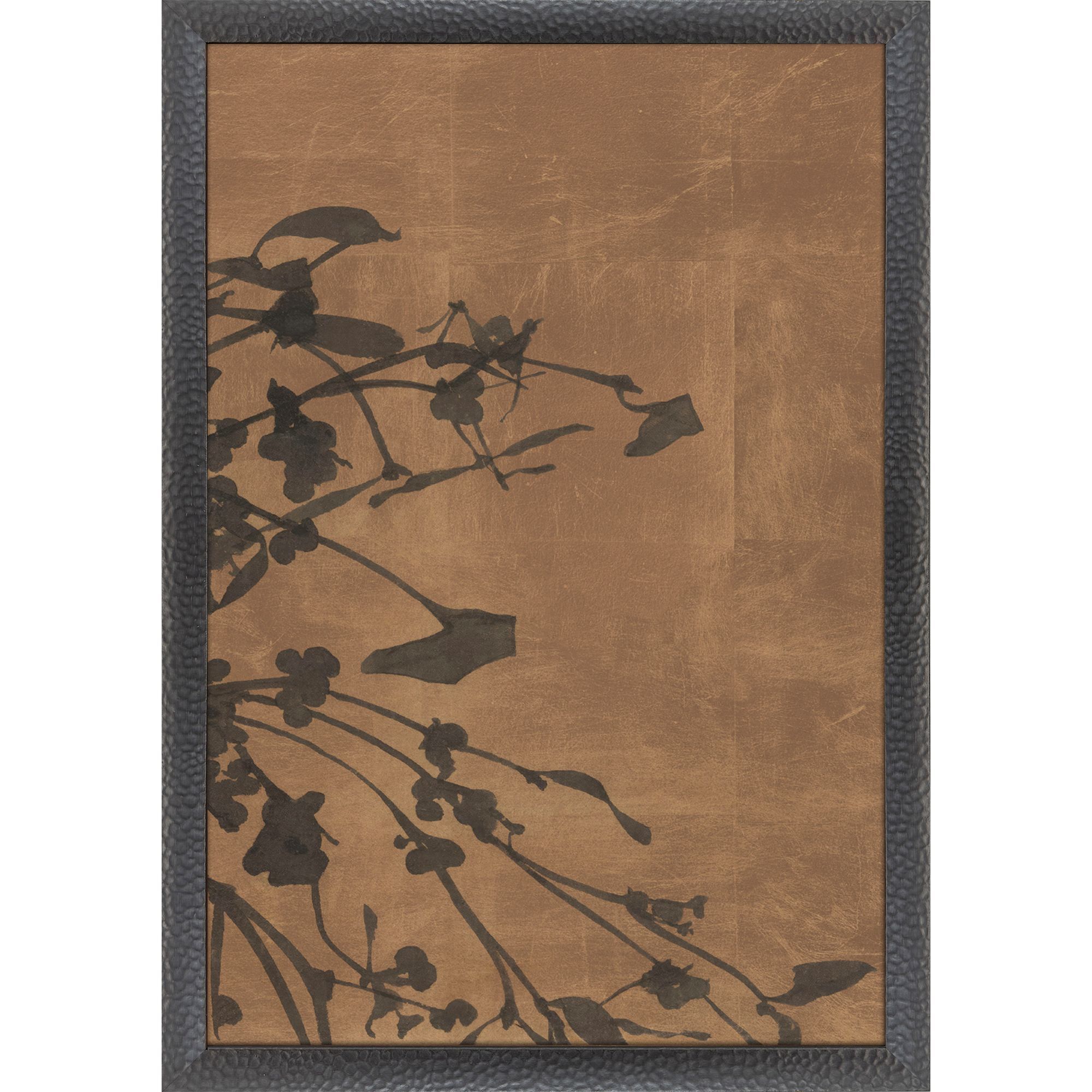 Bloesem Brown and Black Framed Art
