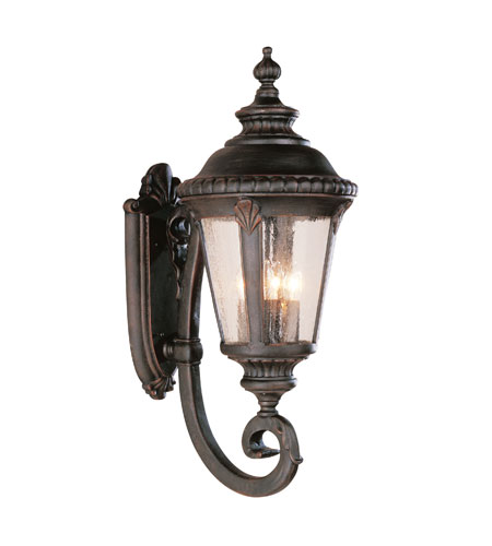 Commons 4 Light 29 inch Rust Outdoor Wall Lantern 