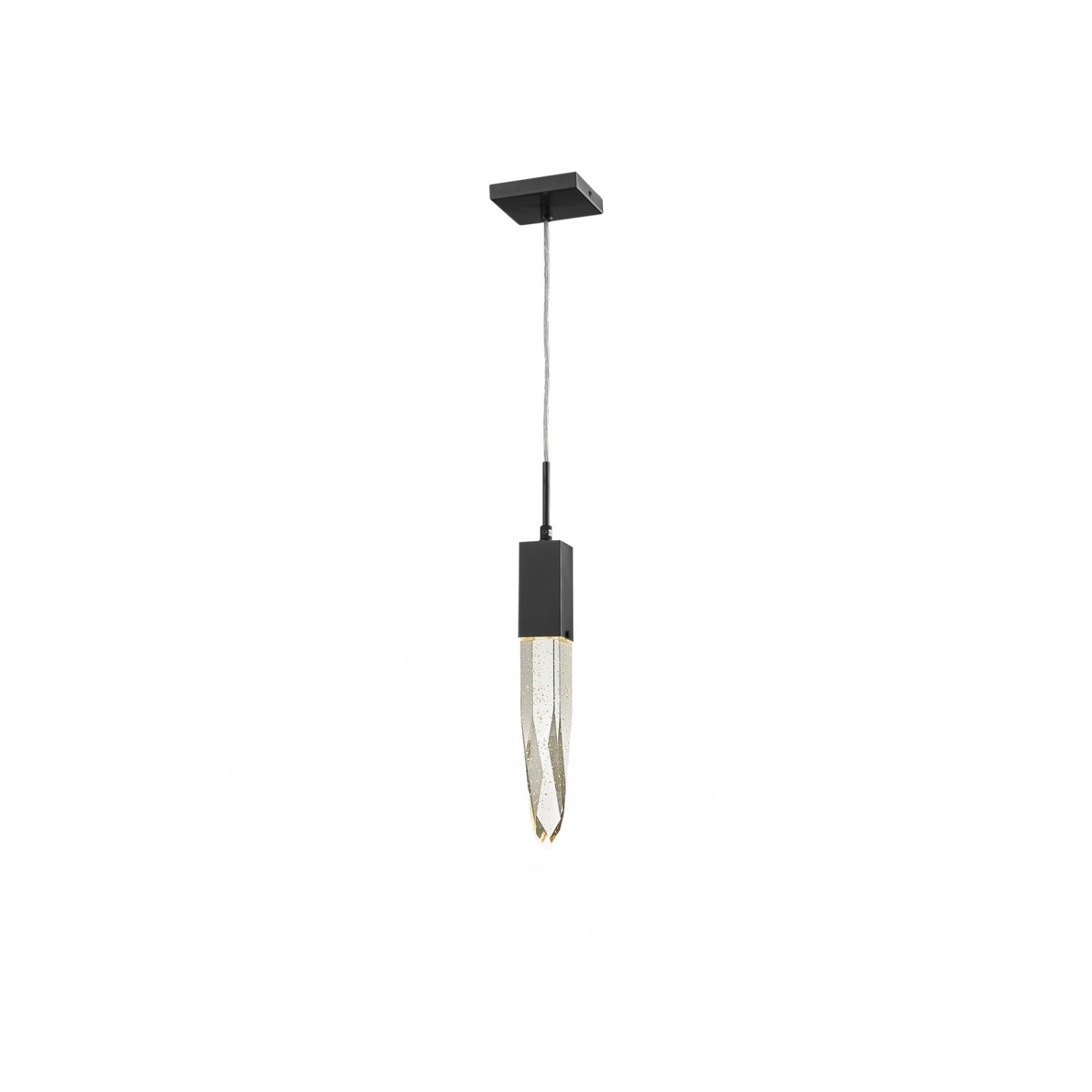 Aspen LED 2 inch Dark Bronze Pendant Ceiling Light in Bubbled