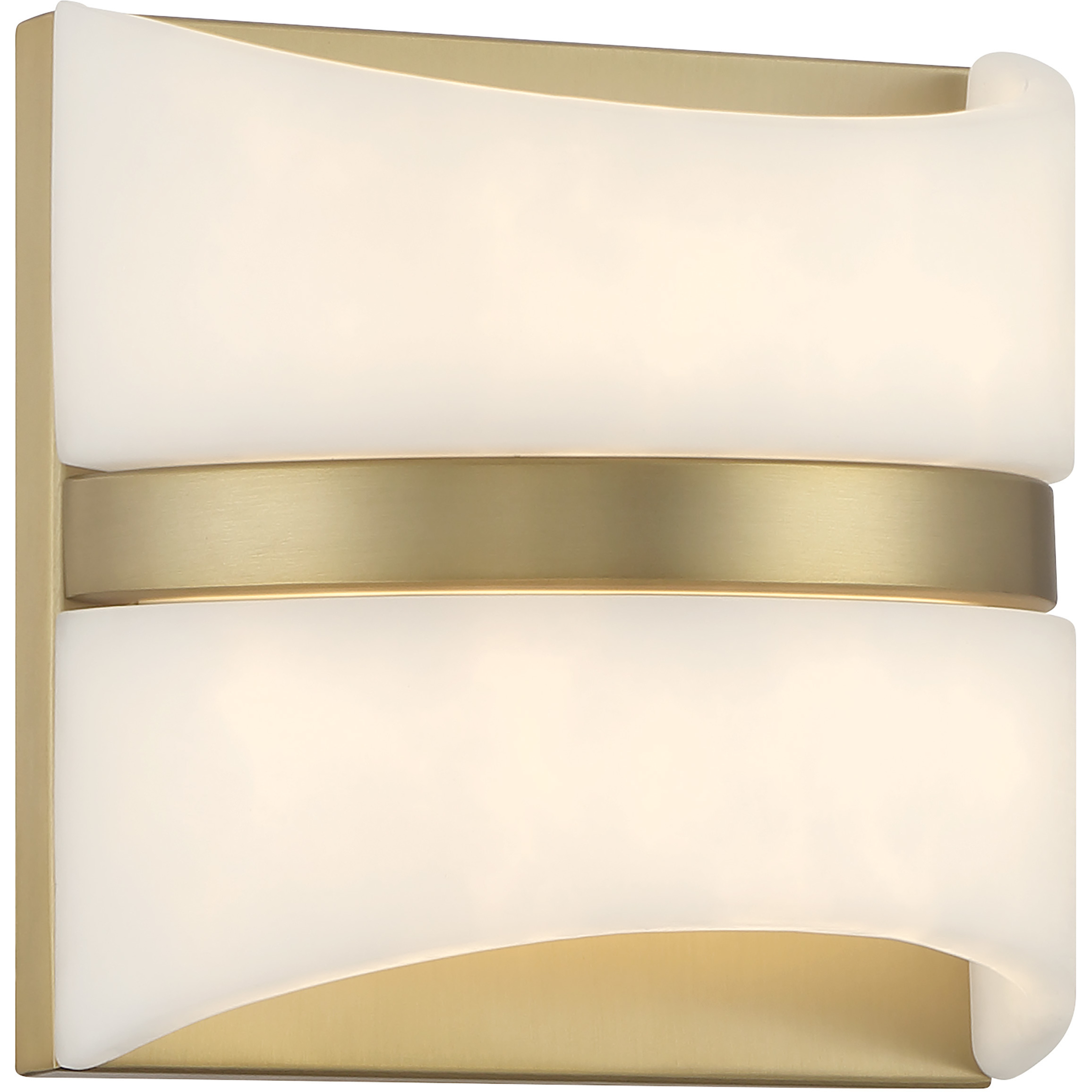 Velaux LED 6.5 inch Soft Brass Wall Mount Wall Light