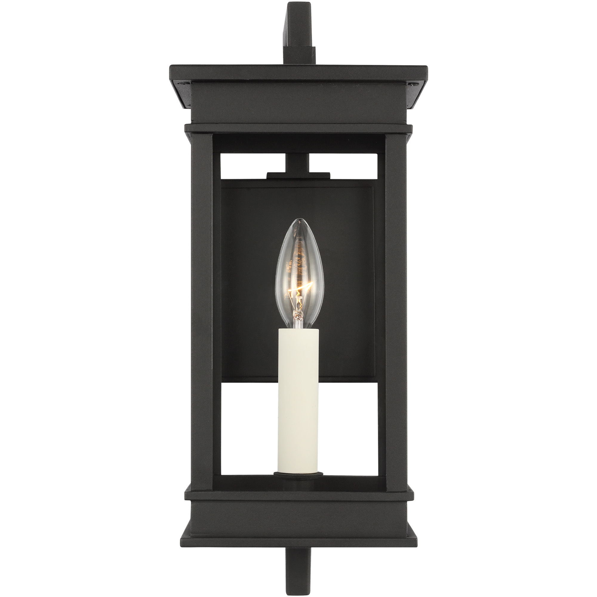 C&M by Chapman & Myers Cupertino 1 Light 15 inch Textured Black Outdoor Wall Lantern