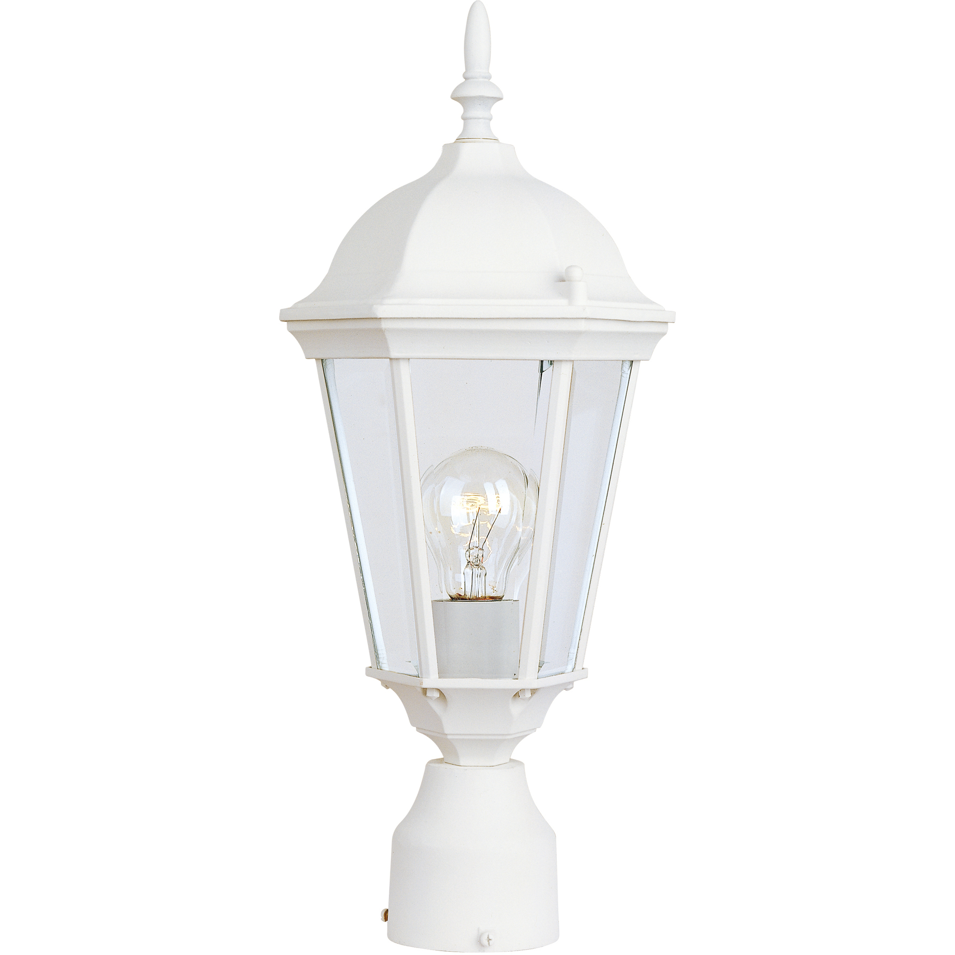 Westlake 1 Light 19 inch White Outdoor Pole/Post Mount