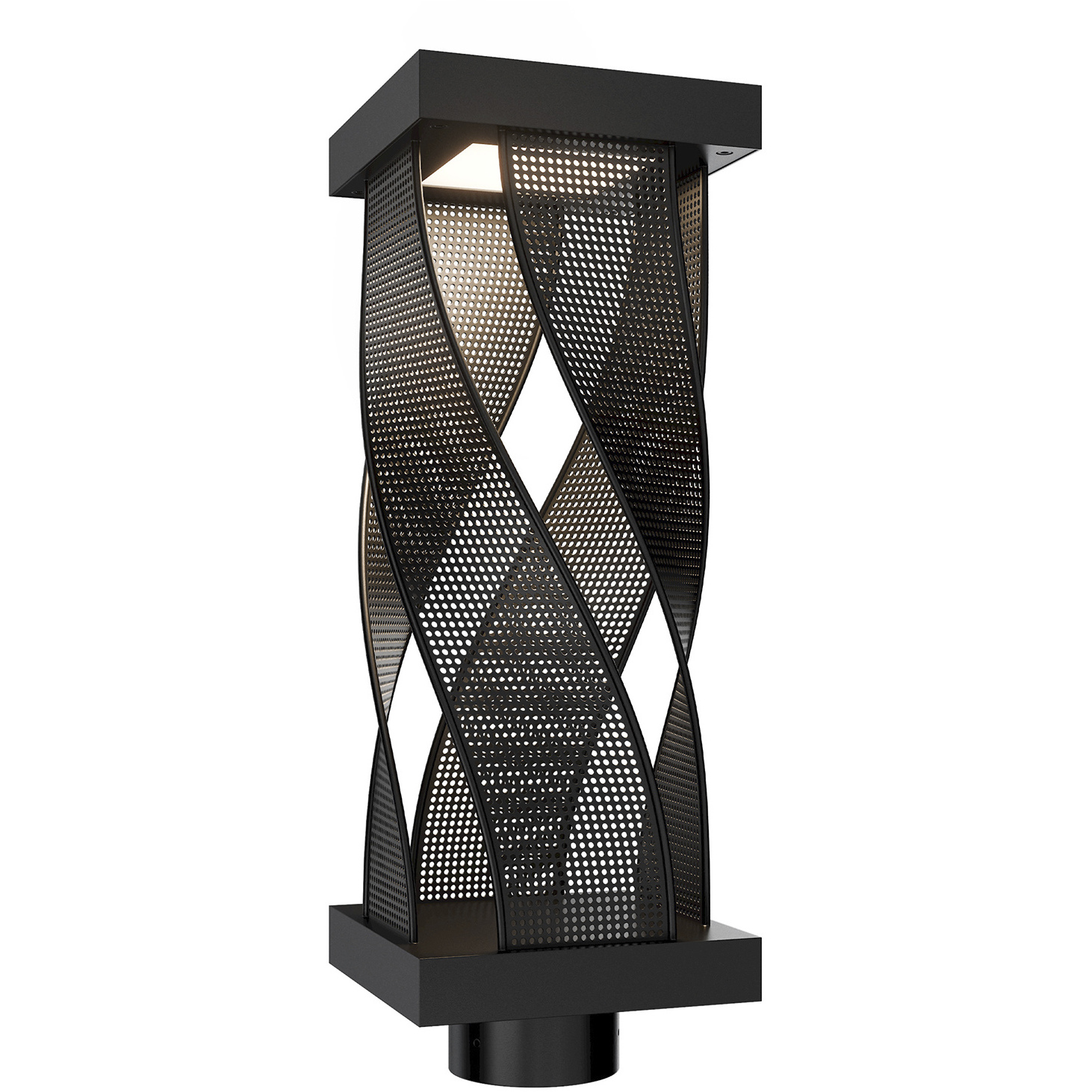 Brocade LED 18 inch Black Post Light, dweLED
