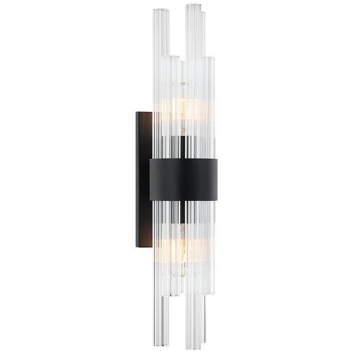 Kellan 2 Light 5 inch Matte Black Wall Sconce Wall Light