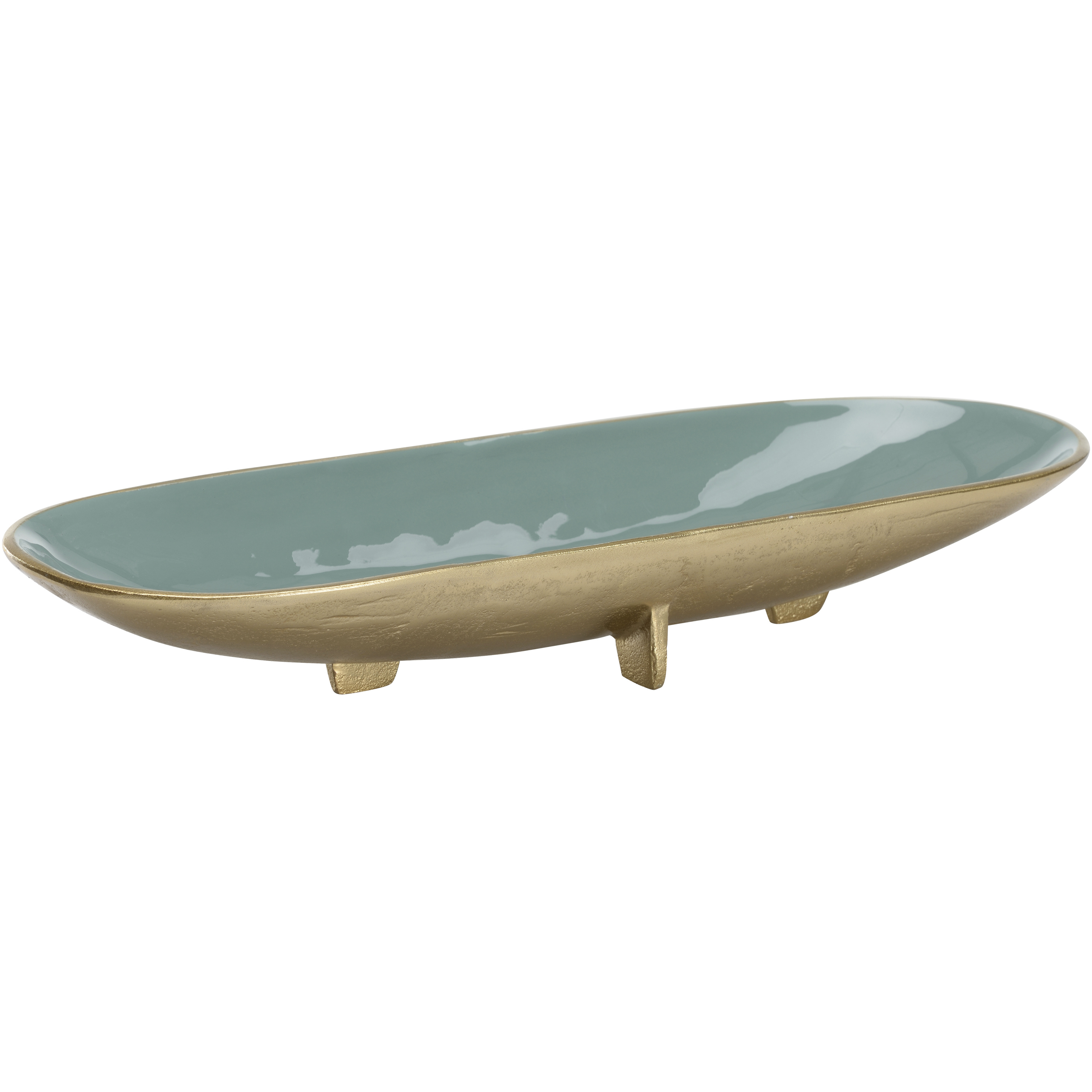 Footed Enameled 18.5 X 2.75 inch Bowl