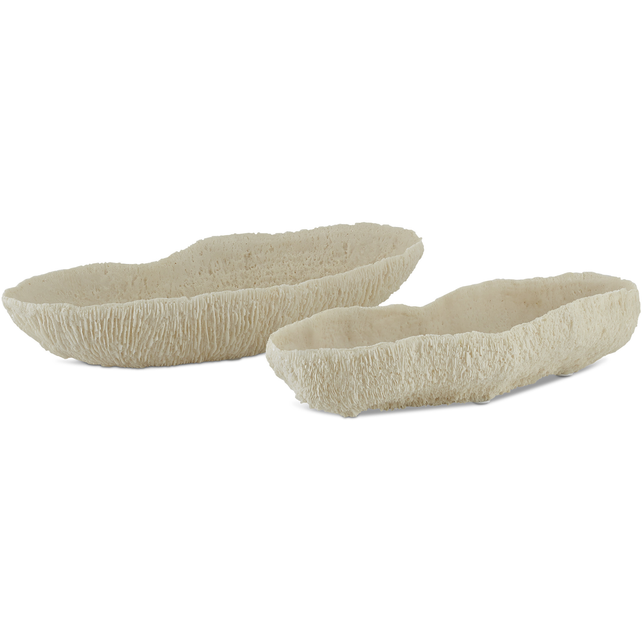 Island Ivory Trays, Set of 2