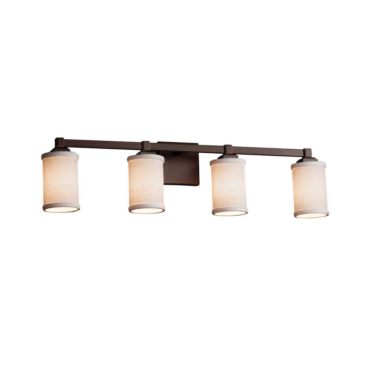Textile LED 31 inch Dark Bronze Bath Bar Wall Light