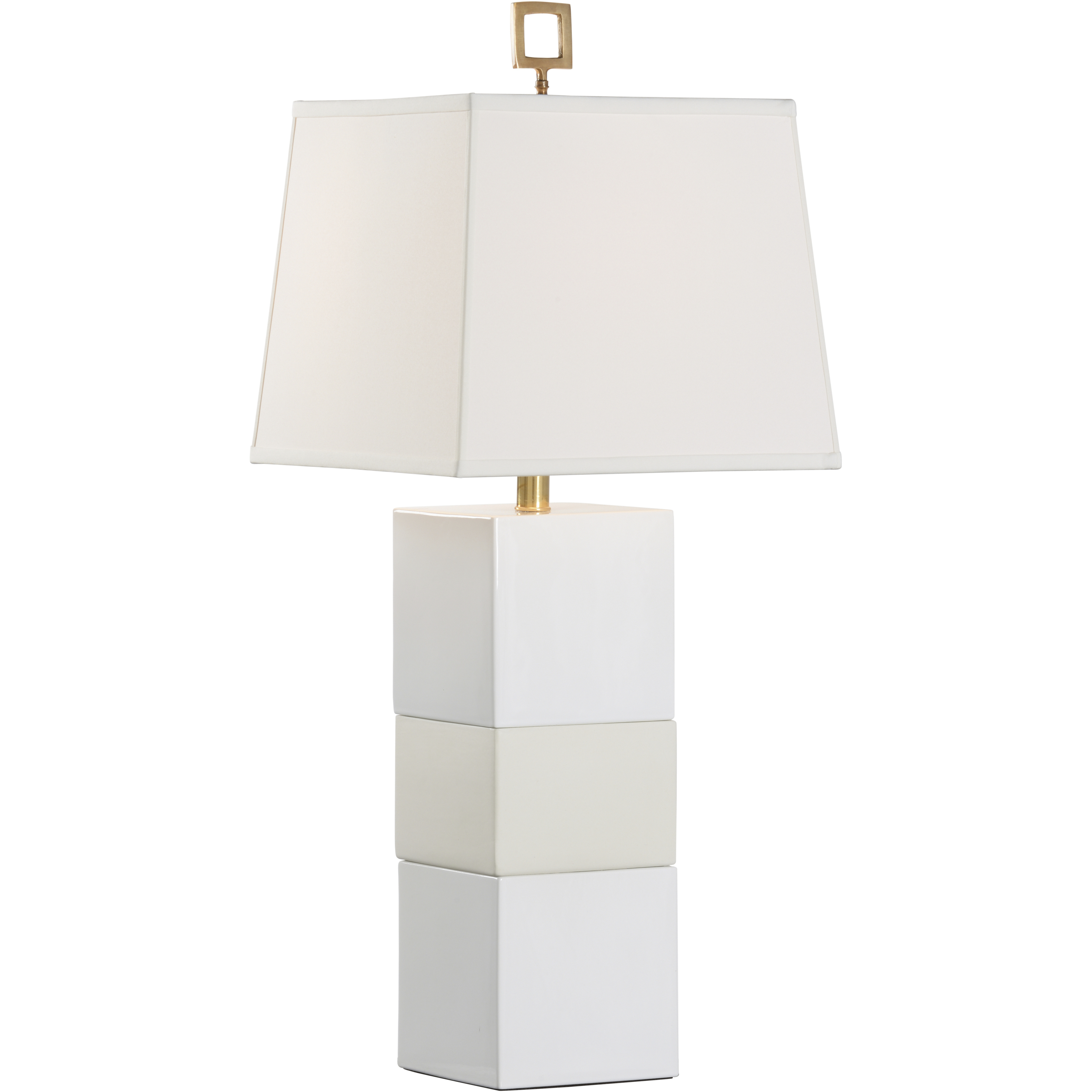 Banded 22 inch 100.00 watt White/Cream Table Lamp Portable Light