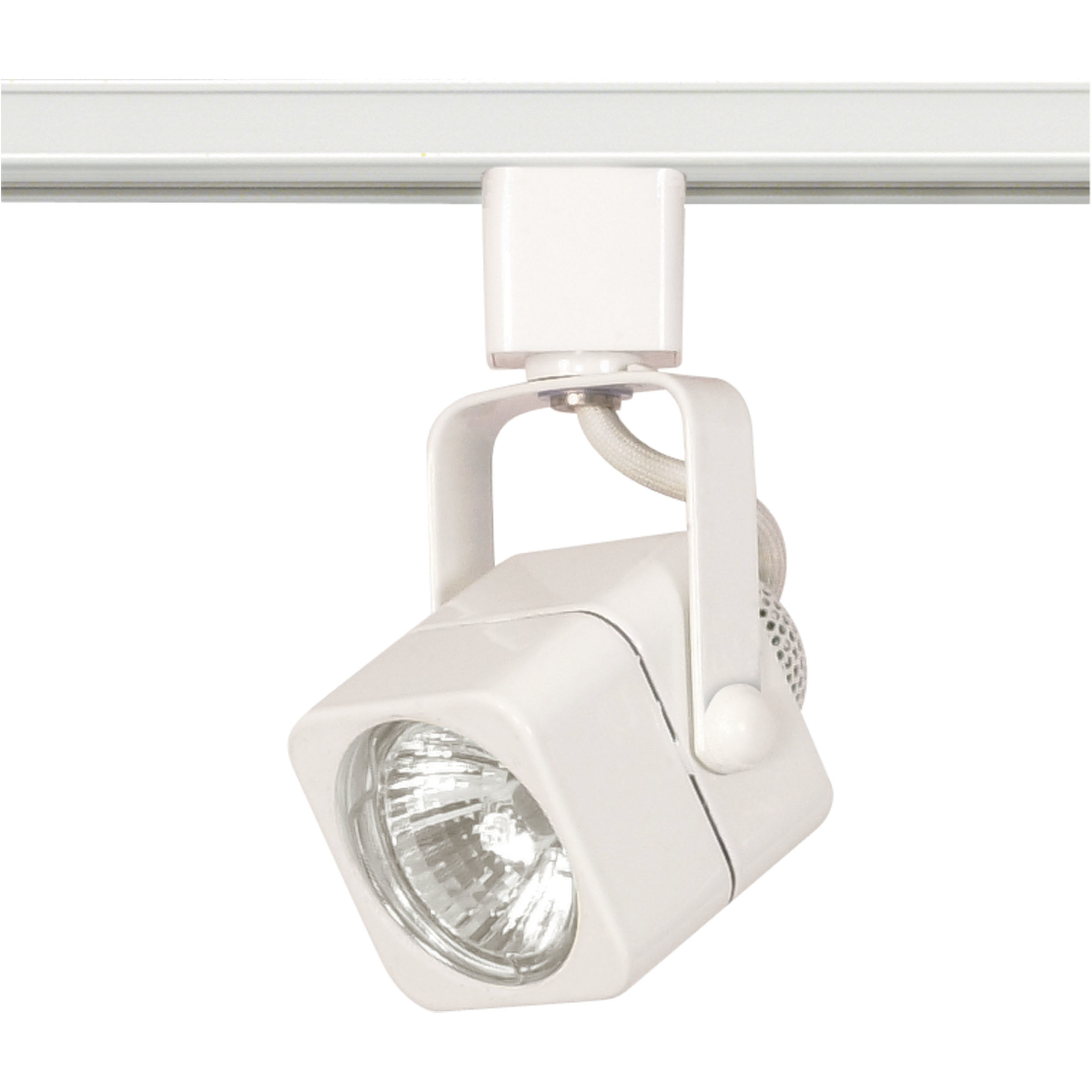 Brentwood 1 Light White Track Lighting Ceiling Light, Square 