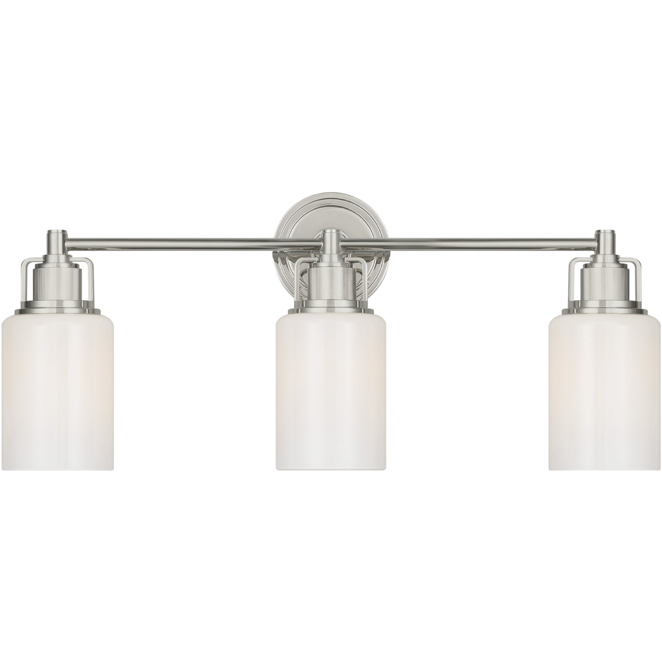 C&M by Chapman & Myers Ashford 3 Light 23.75 inch Polished Nickel Bath Vanity Wall Light