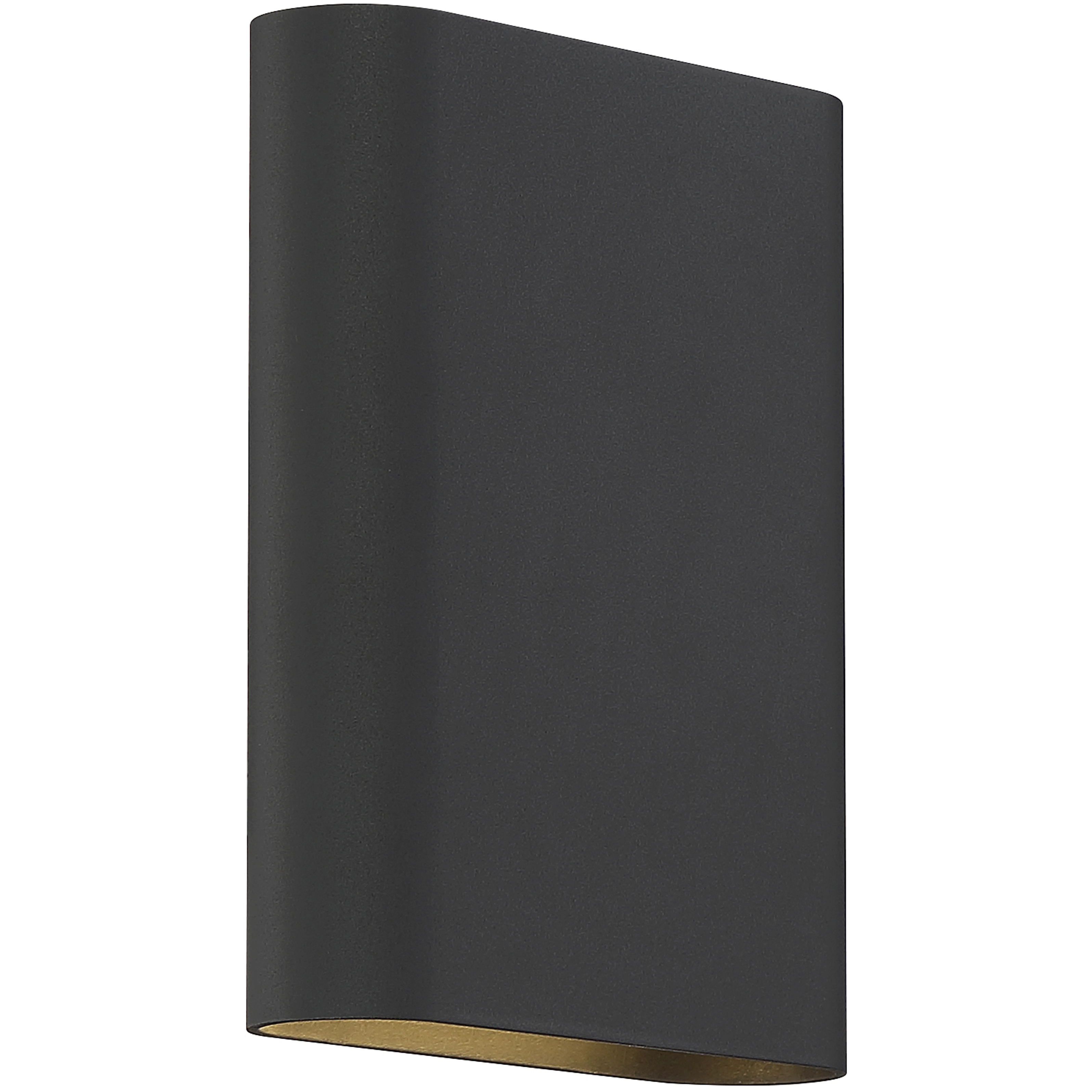 Lux Bi LED 6.25 inch Black ADA Wall Sconce Wall Light