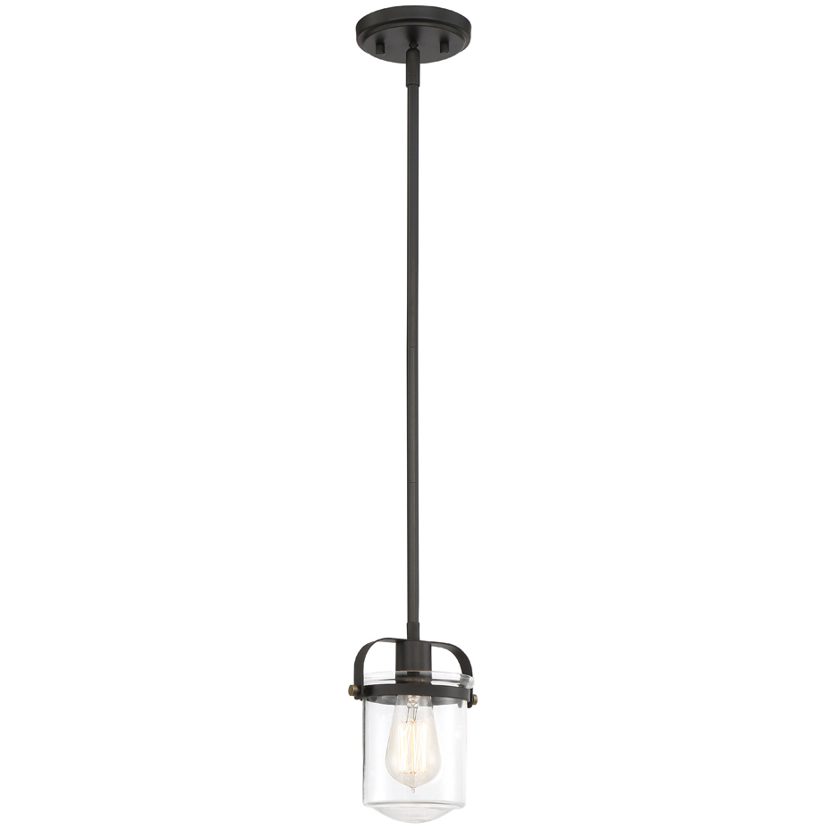 Jaxon 1 Light 5.88 inch Oil Rubbed Bronze Mini Pendant Ceiling Light