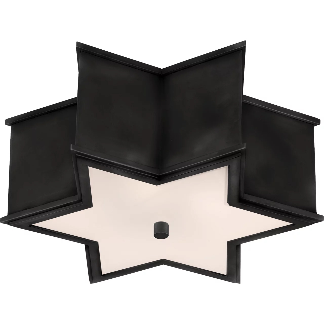 Alexa Hampton Sophia 2 Light 13.5 inch Gun Metal Flush Mount Ceiling Light, Small