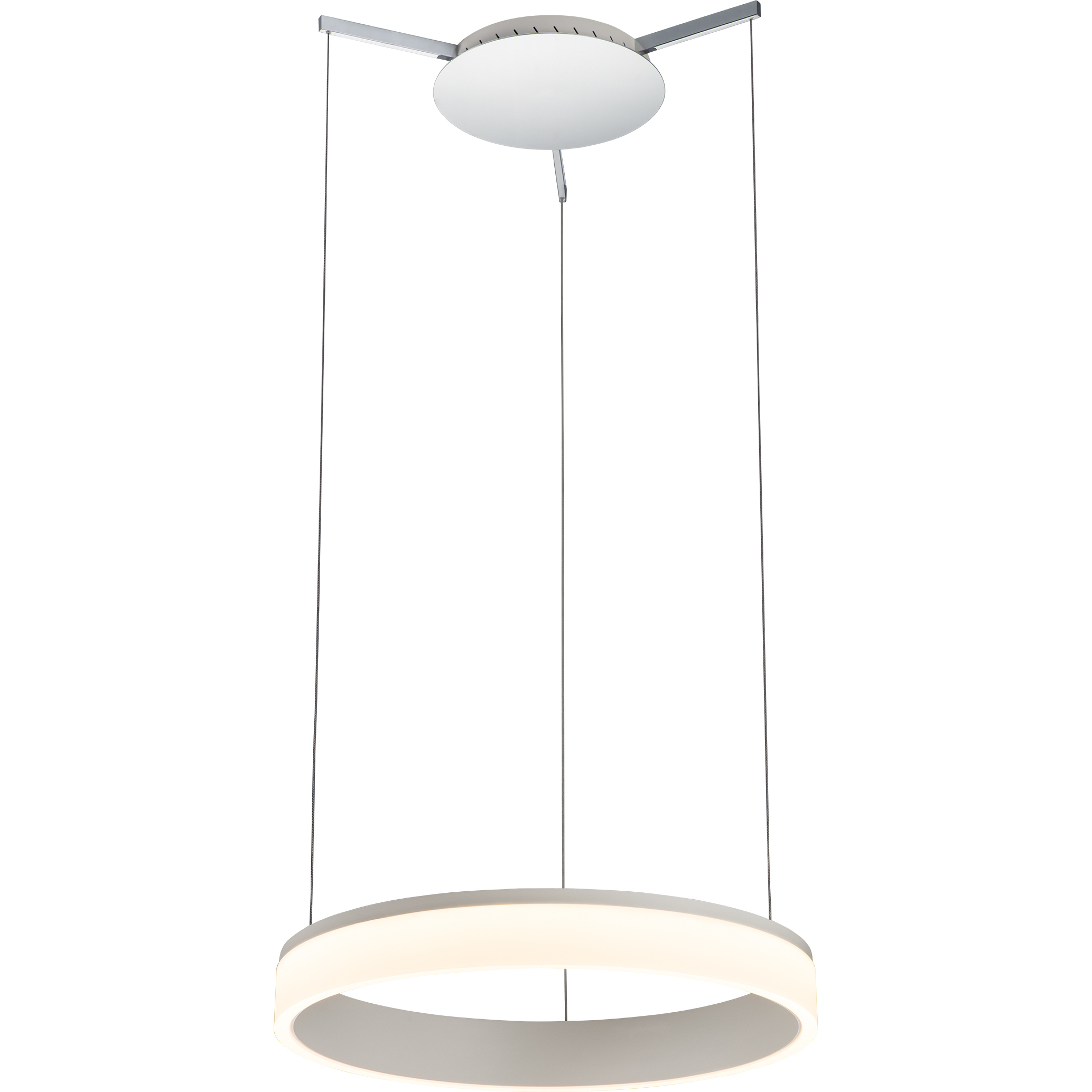 Halo 24 inch Chrome Pendant Ceiling Light