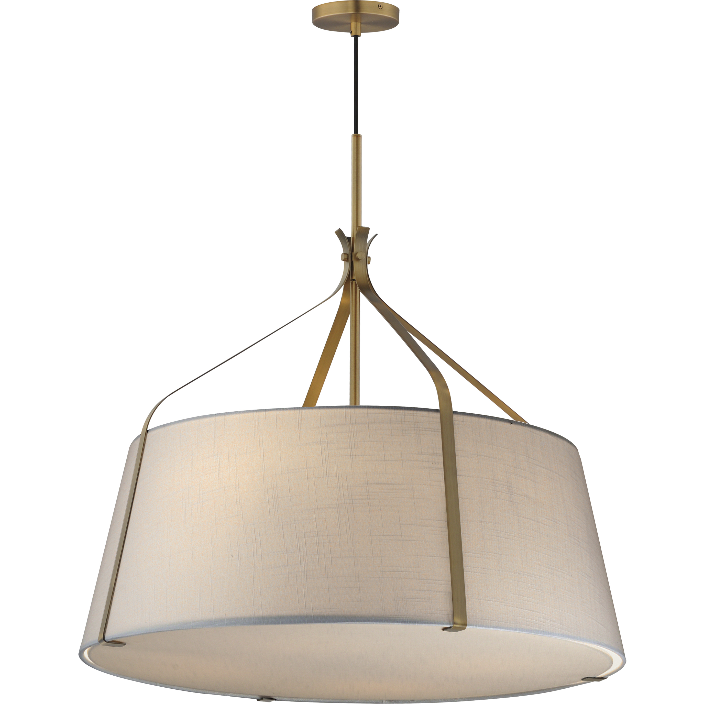 Bandera 4 Light 20.75 inch Natural Aged Brass Multi-Light Pendant Ceiling Light