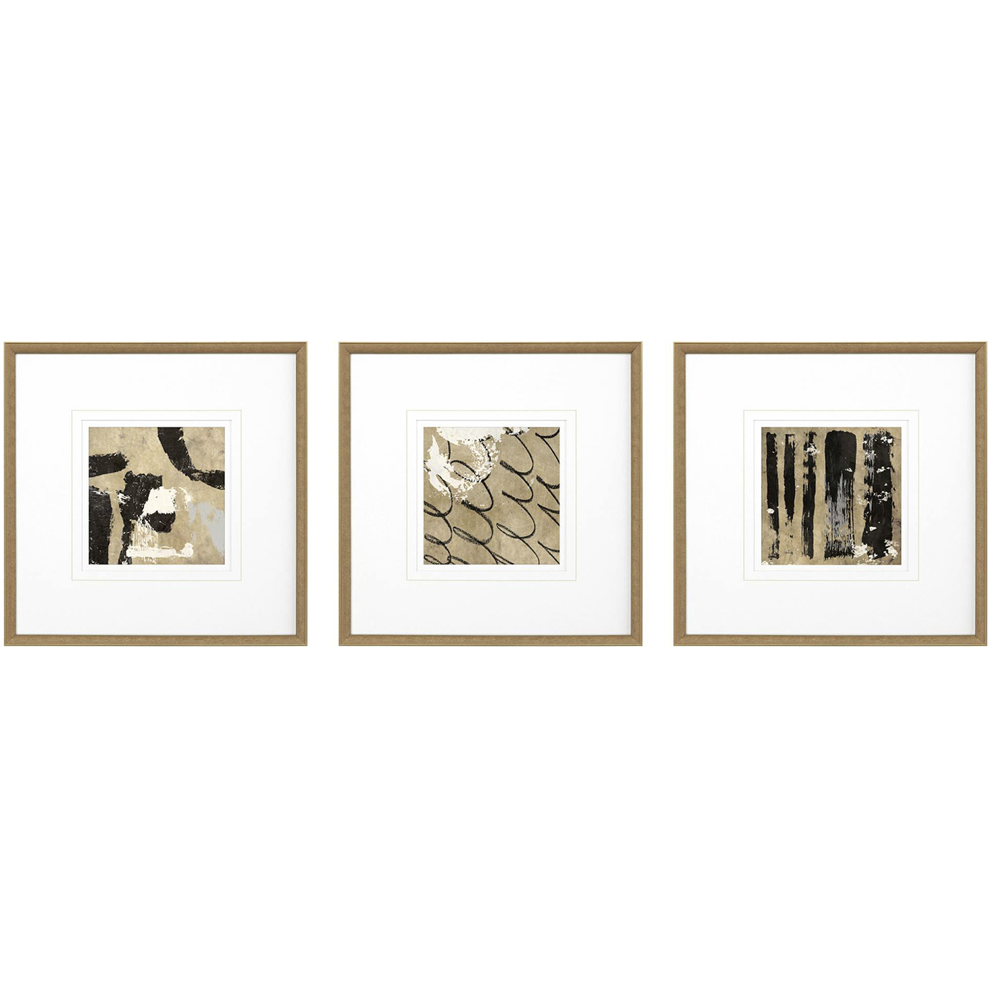 Grammercy Brown and Beige and Black Framed Art