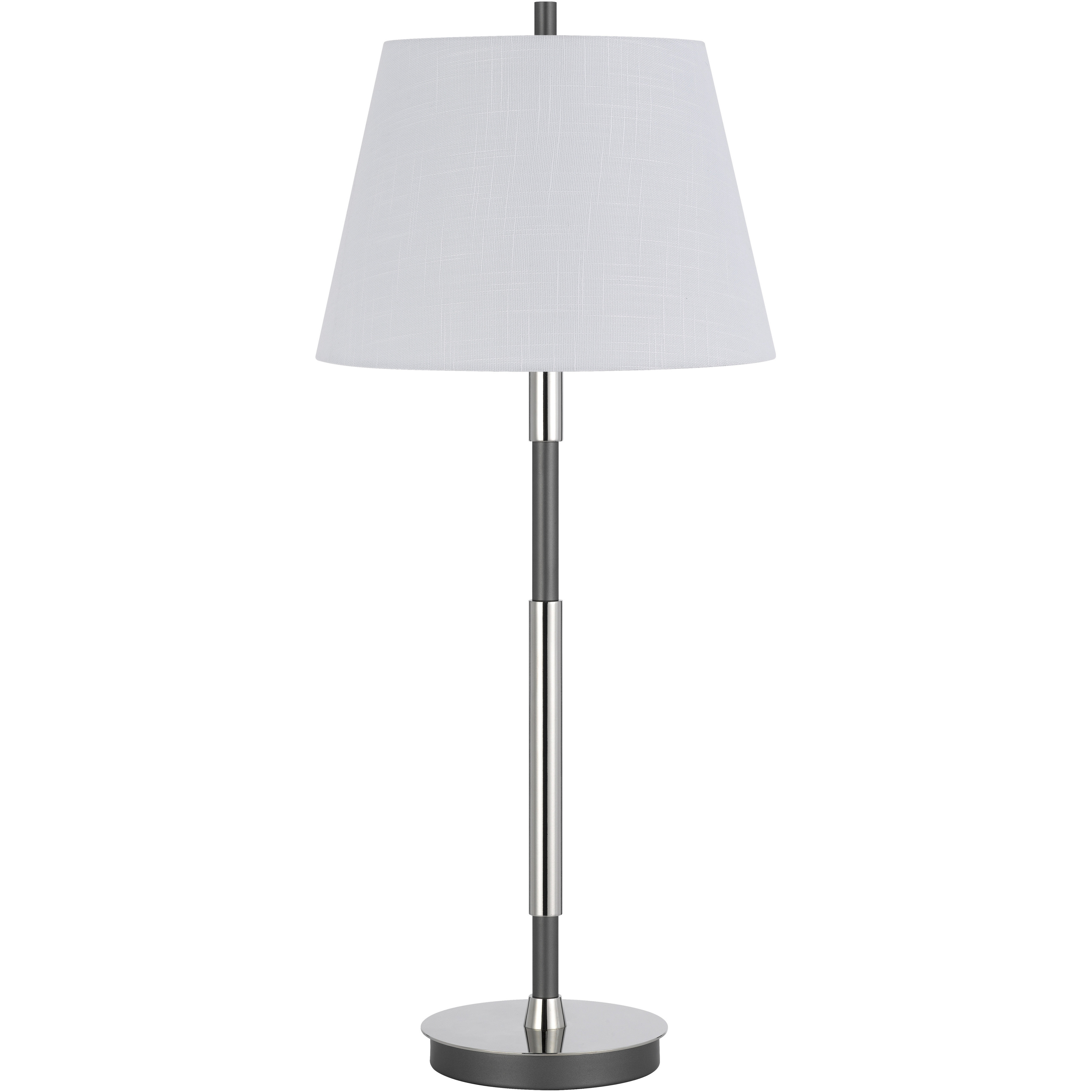 Ciudad 30 inch 100.00 watt Chrome and Silver Grey Table Lamp Portable Light in Chrome / Silver Grey