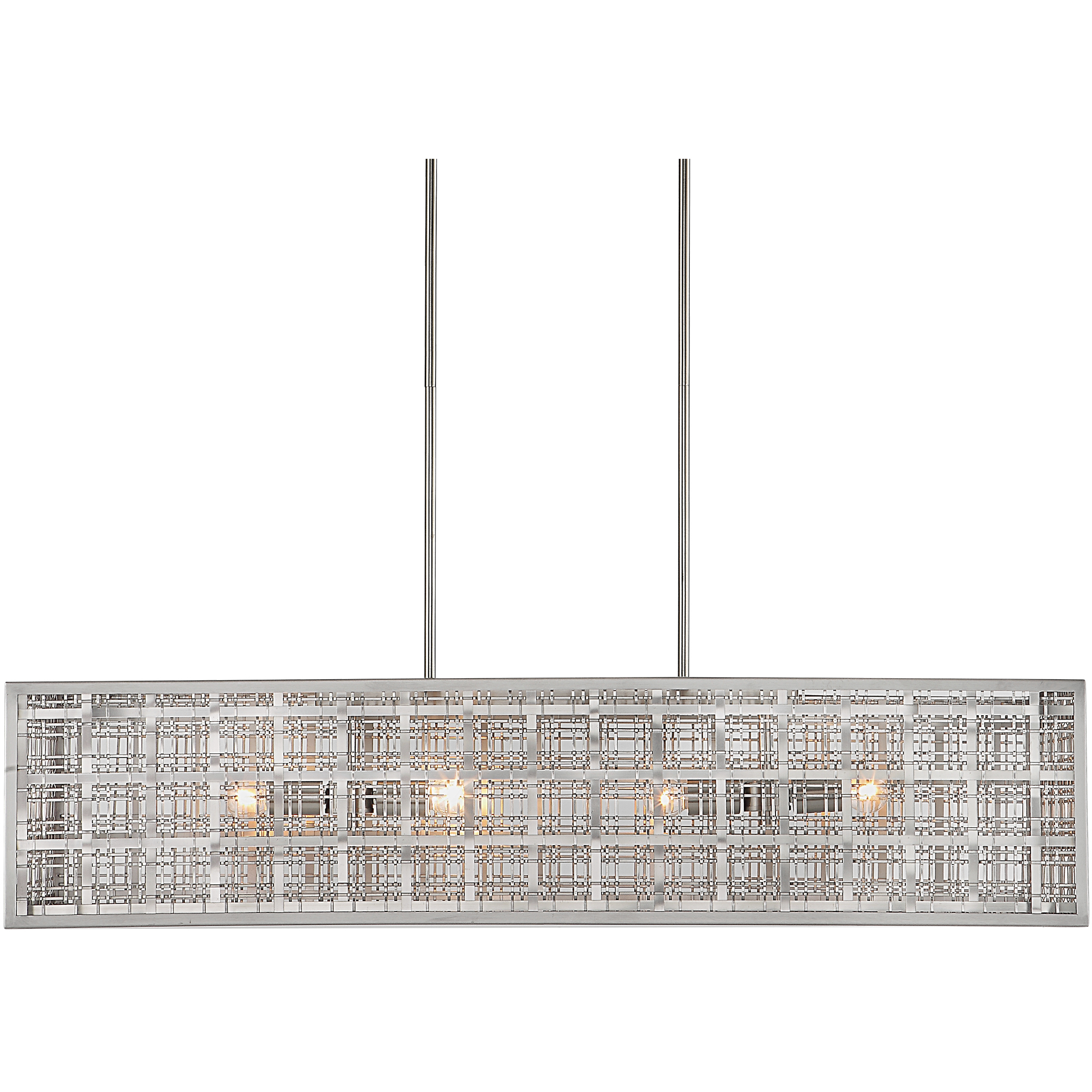 Pendleton 4 Light 42 inch Satin Nickel Island Pendant Ceiling Light