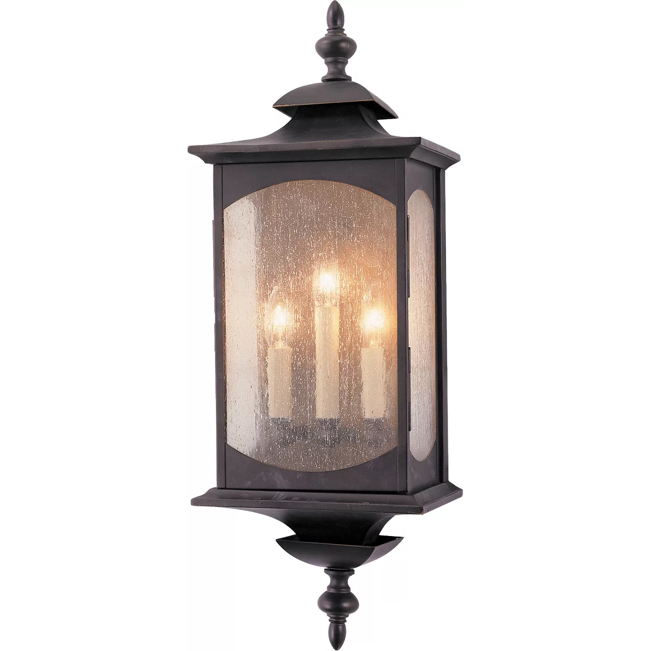 Market Square 3 Light 25 inch Oil Rubbed Bronze Outdoor Wall Lantern, Large