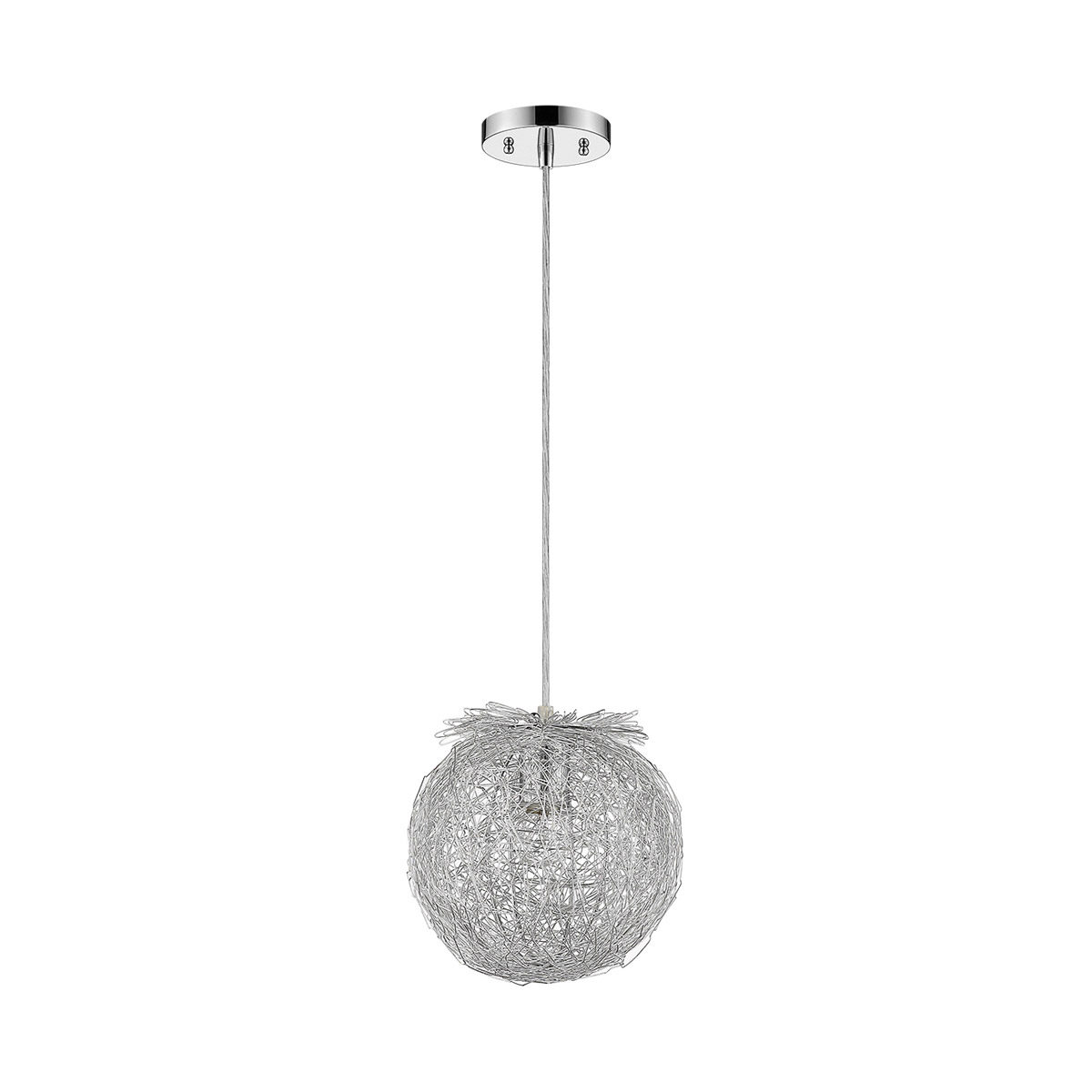 Distratto 1 Light 12 inch Polished Chrome Pendant Ceiling Light