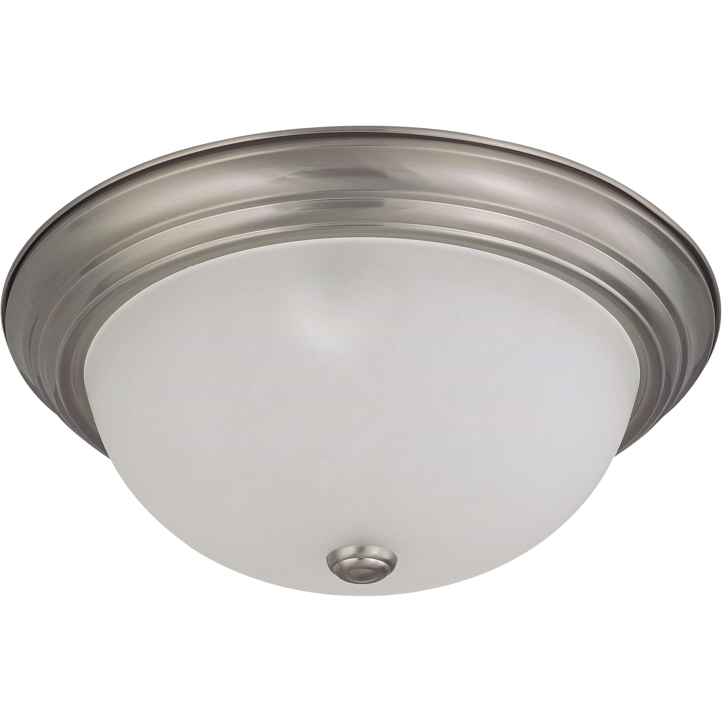 Brentwood 3 Light 15.25 inch Brushed Nickel Flush Mount Ceiling Light