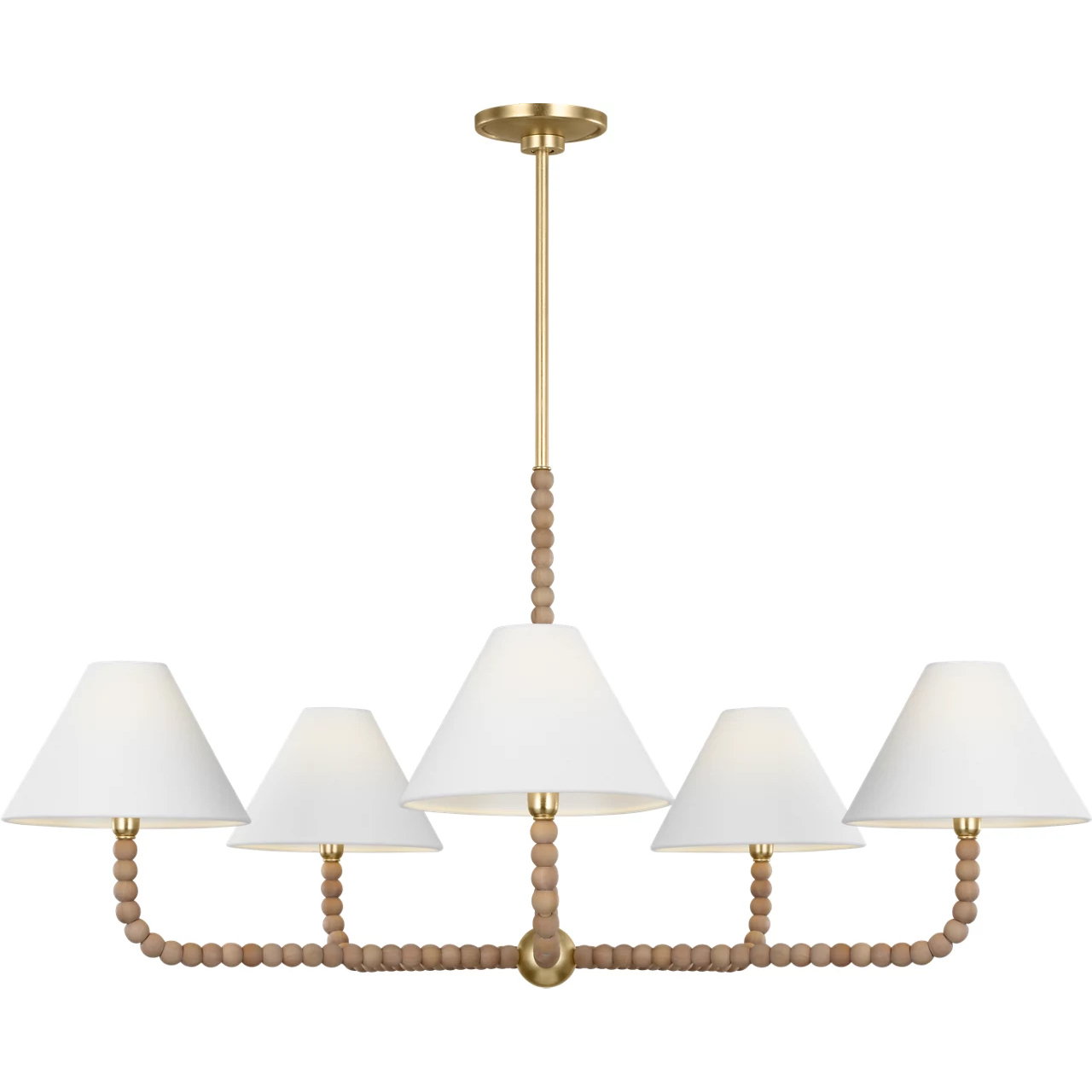 C&M by Chapman & Myers Fiona 5 Light 39 inch Gild Chandelier Ceiling Light