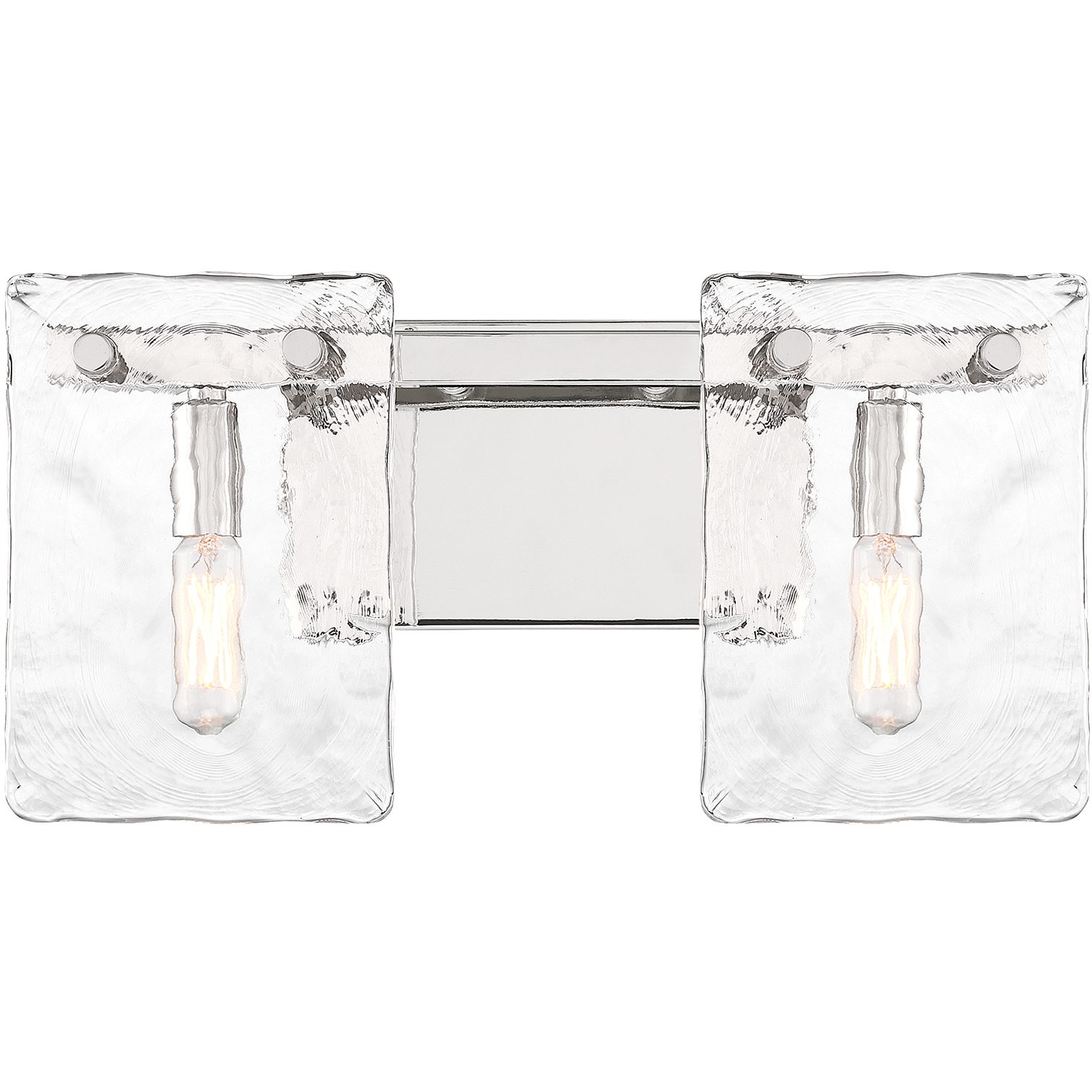 Genry 2 Light 15.25 inch Polished Nickel Bathroom Vanity Light Wall Light
