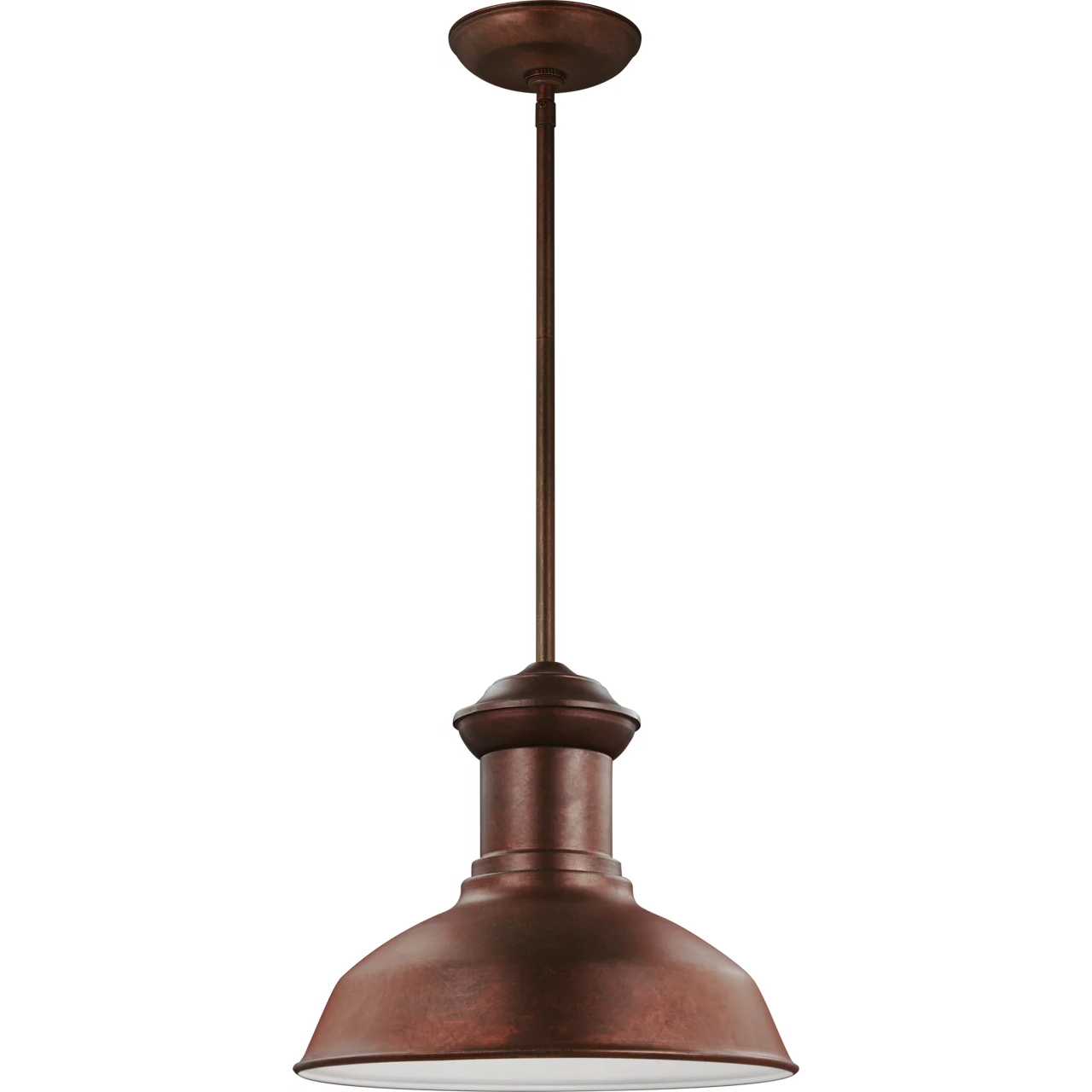 Fredricksburg 1 Light 13.25 inch Weathered Copper Outdoor Pendant