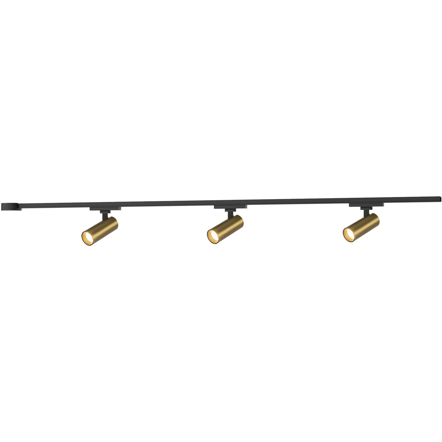 Paolo 120 Brushed Gold Trilo Track Ceiling Light