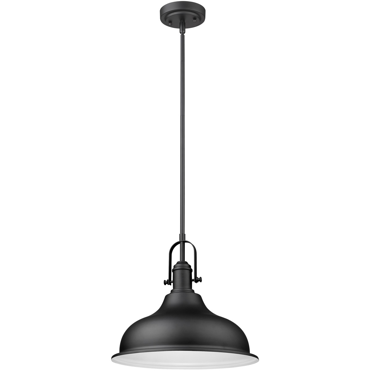 Virginia 1 Light 14.5 inch Matte Black Pendant Ceiling Light