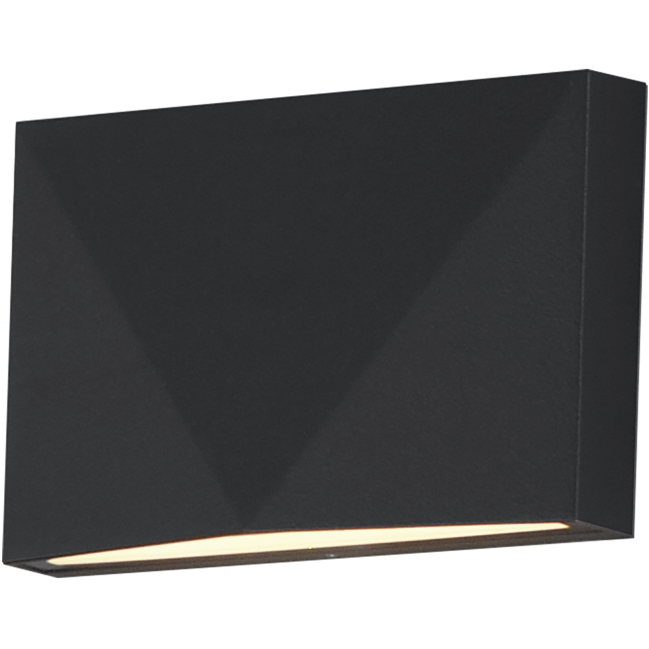 Fractal LED 3.25 inch Black Outdoor Wall Mount
