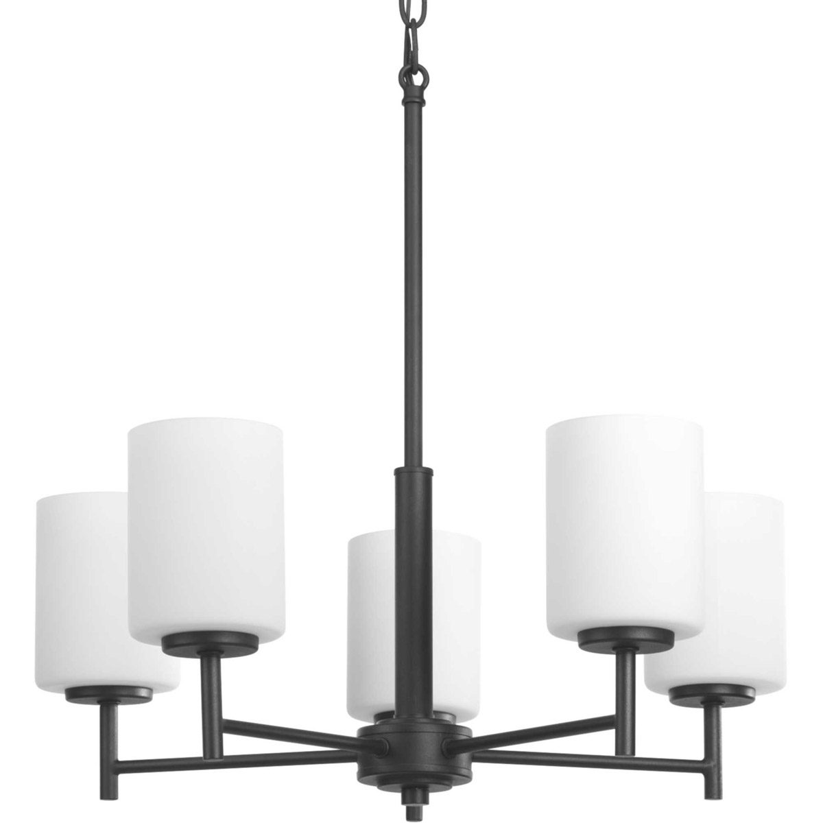 Replay 5 Light 21 inch Black Chandelier Ceiling Light